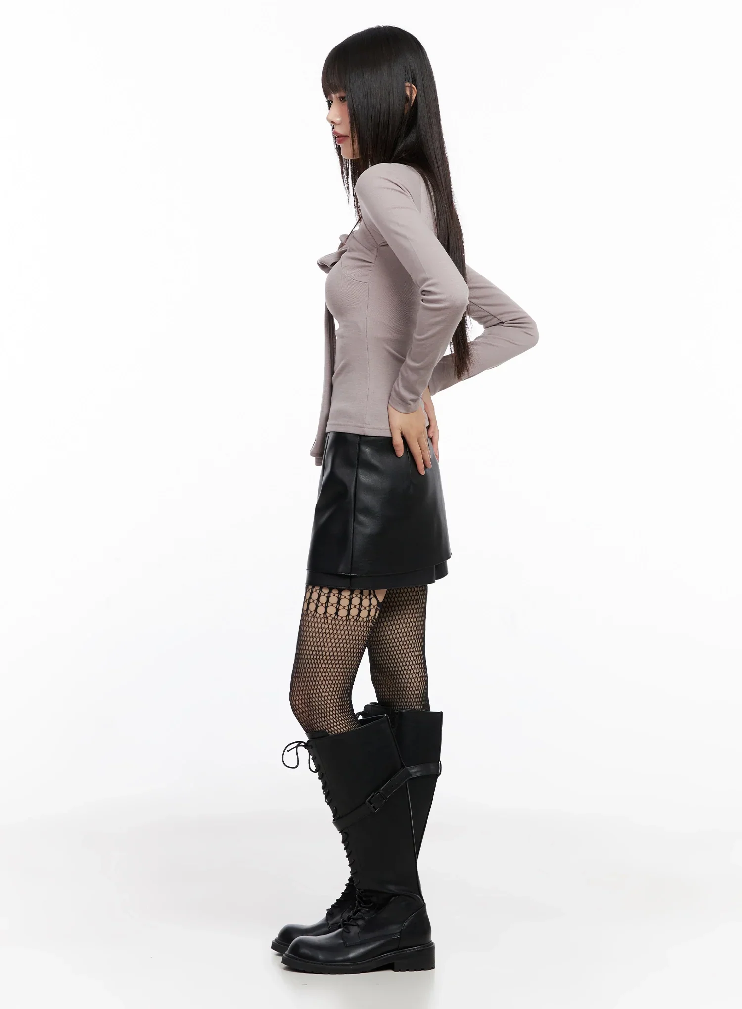 Bow Tie Long Sleeve Top IN507 - Image 8