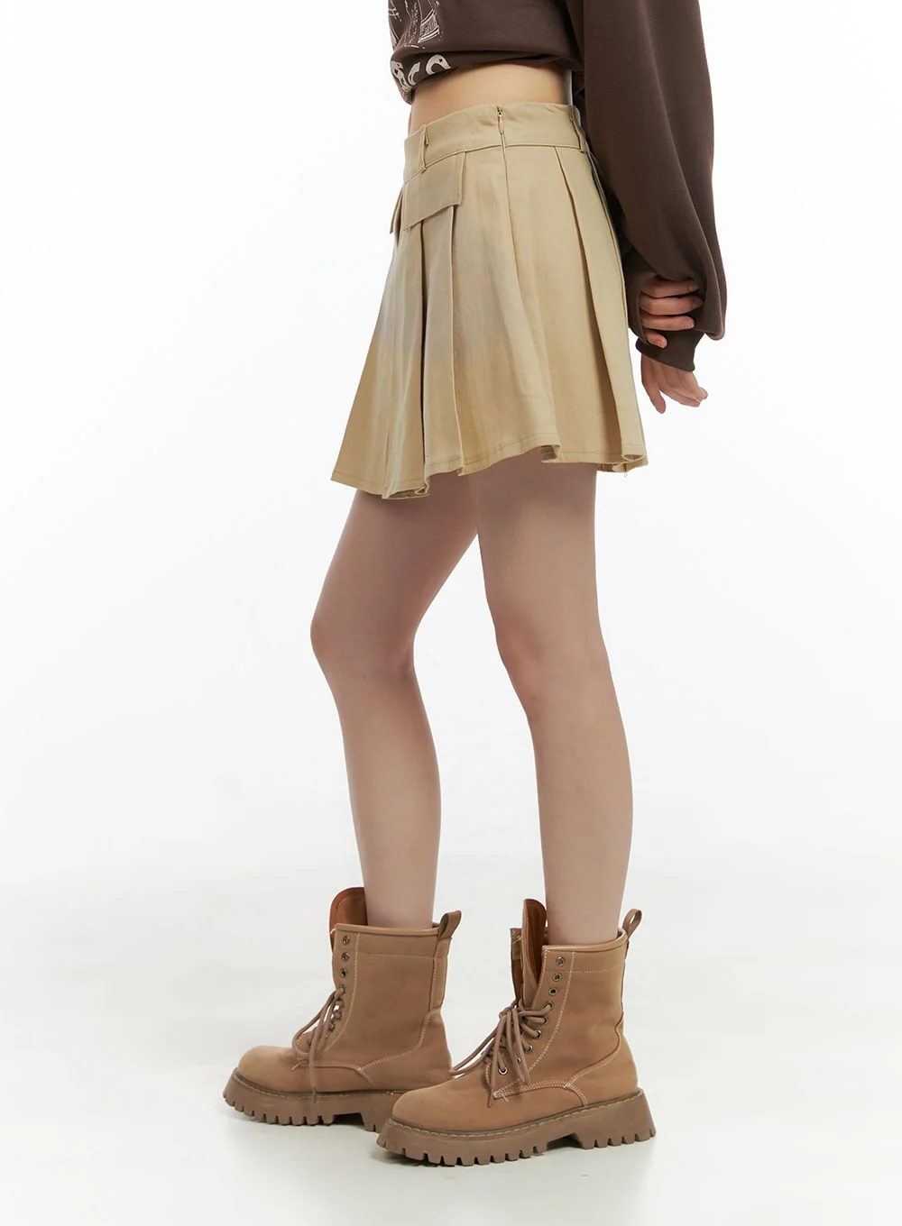 Box Pleated Mini Skirt CG427 - Image 5