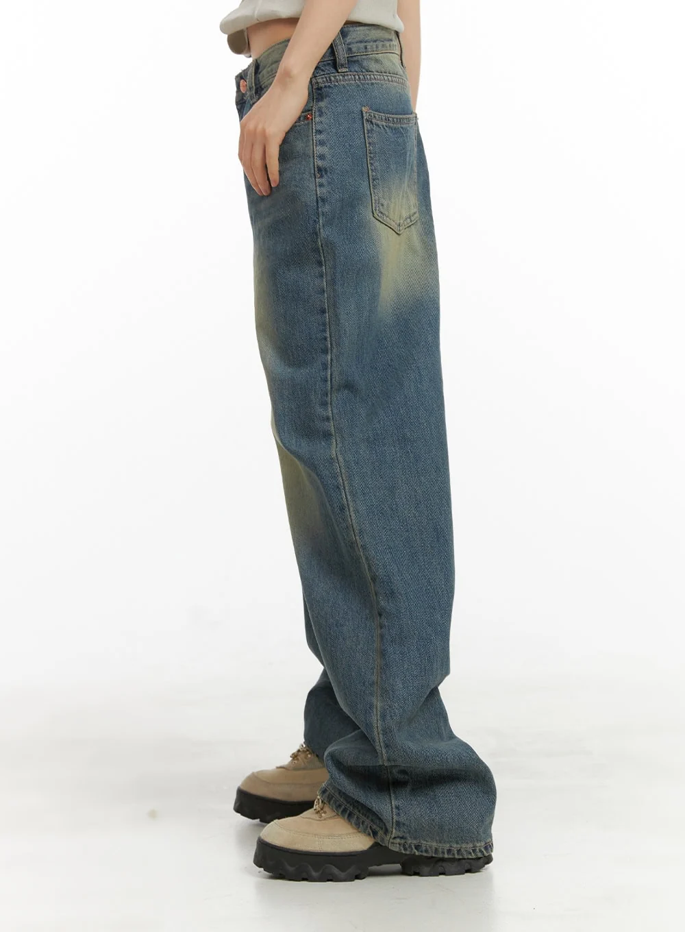 Breezy Wide-Fit Baggy Jeans CY414 - Image 5