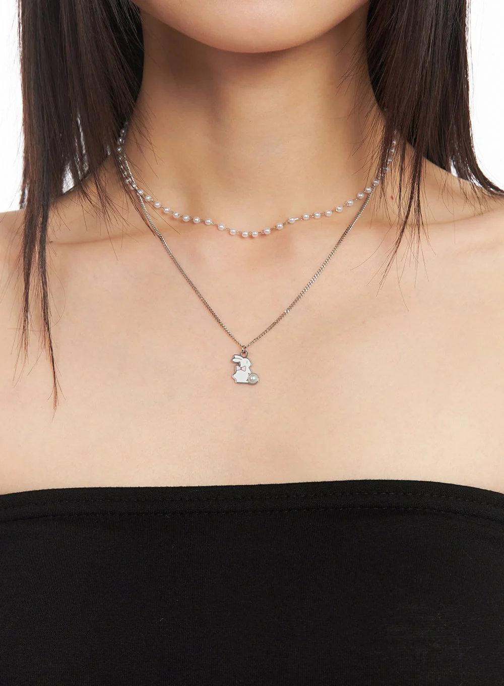 Bunny Rabbit Layer Necklace IM528 - Image 7
