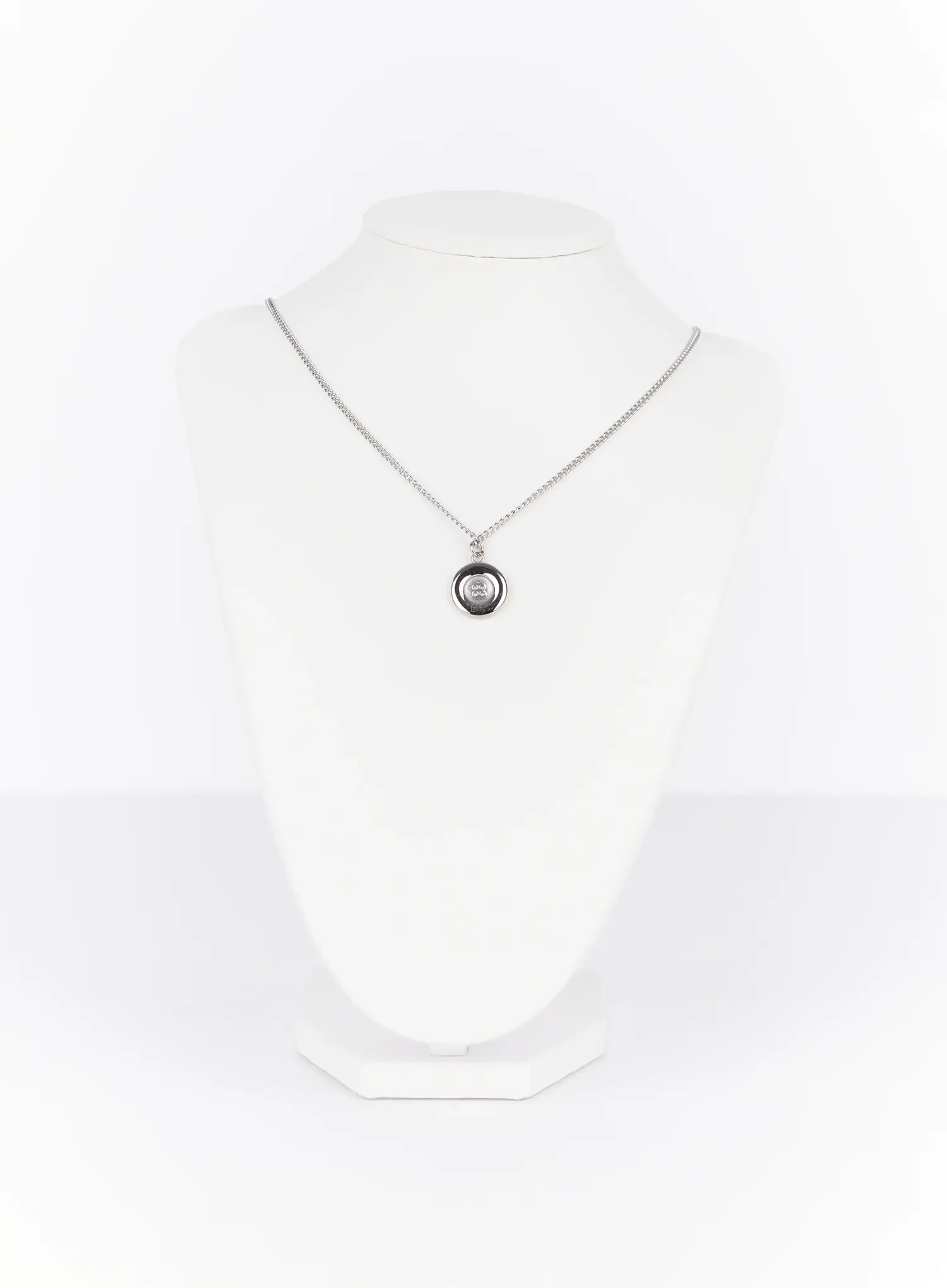 Button Charm Chain Necklace ID502 - Image 5