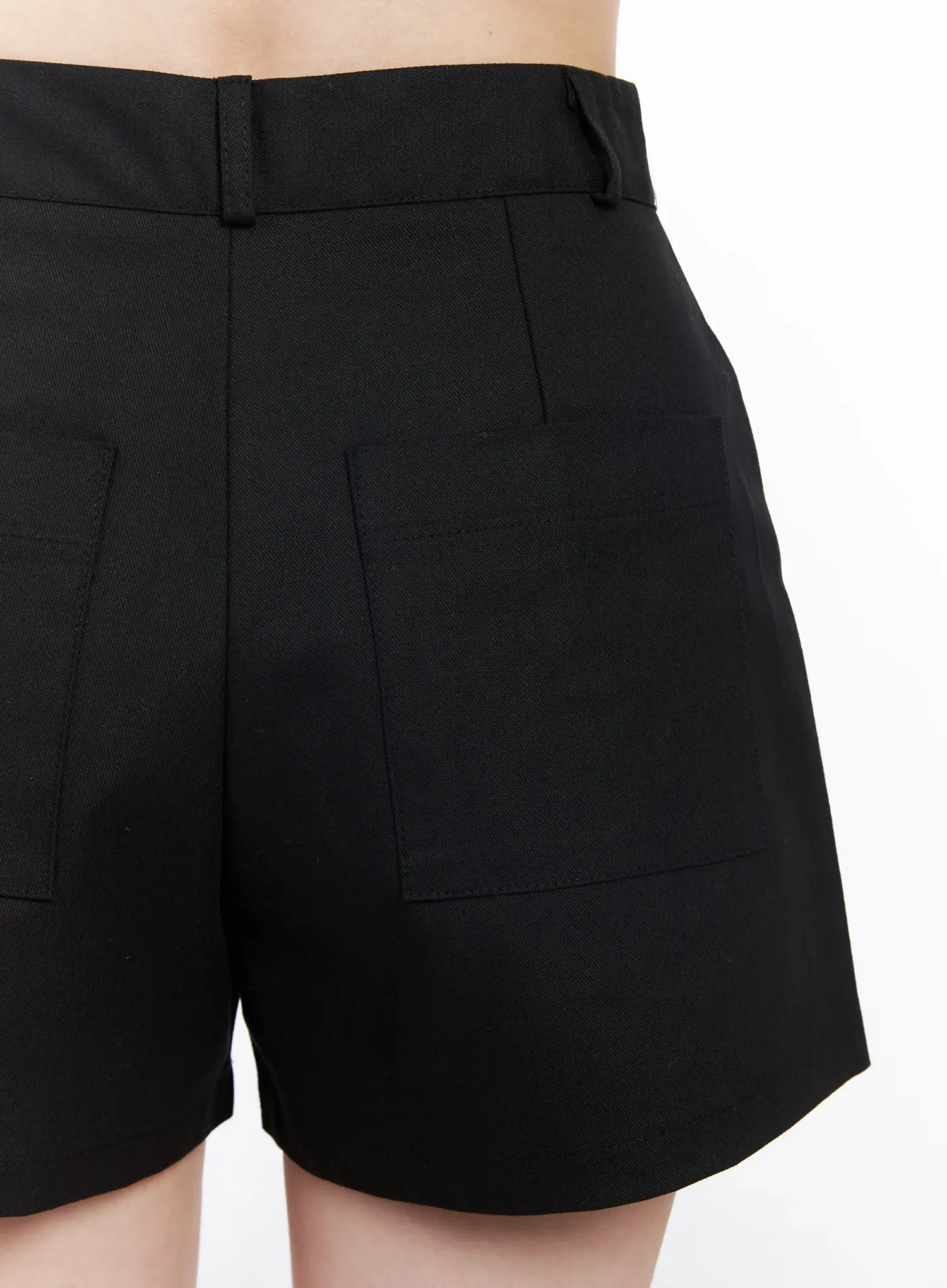 Button Detail Cotton Shorts IM524 - Image 7