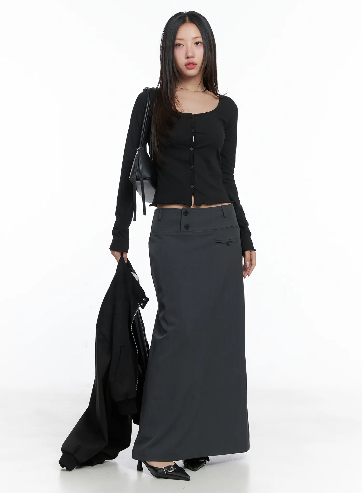 Button Long Sleeve Top CS502 - Image 8