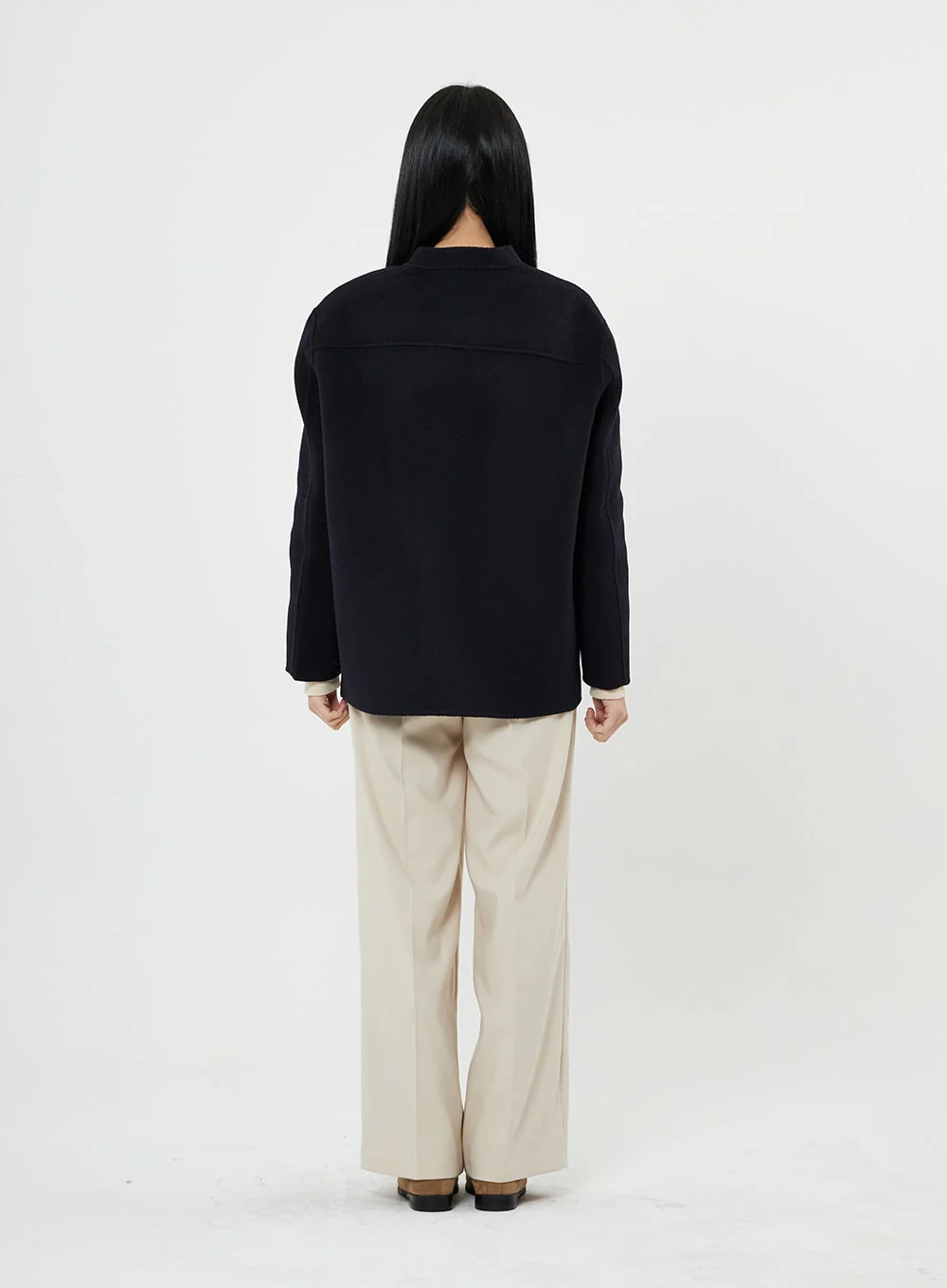 Button Round Neck Coat BN10 - Image 15