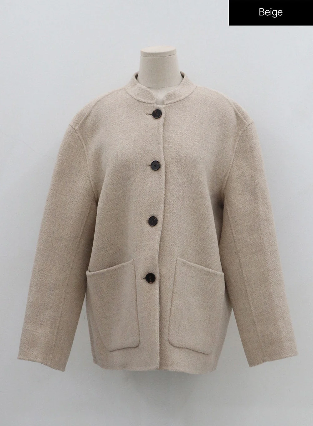 Button Round Neck Coat BN10 - Image 16