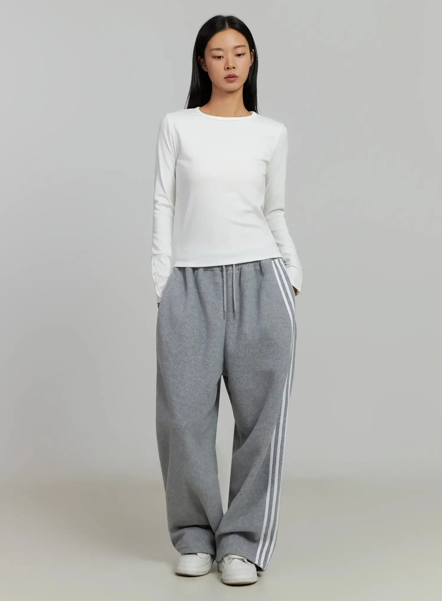 Button Sleeve Ribbed Top IJ505 - Image 8