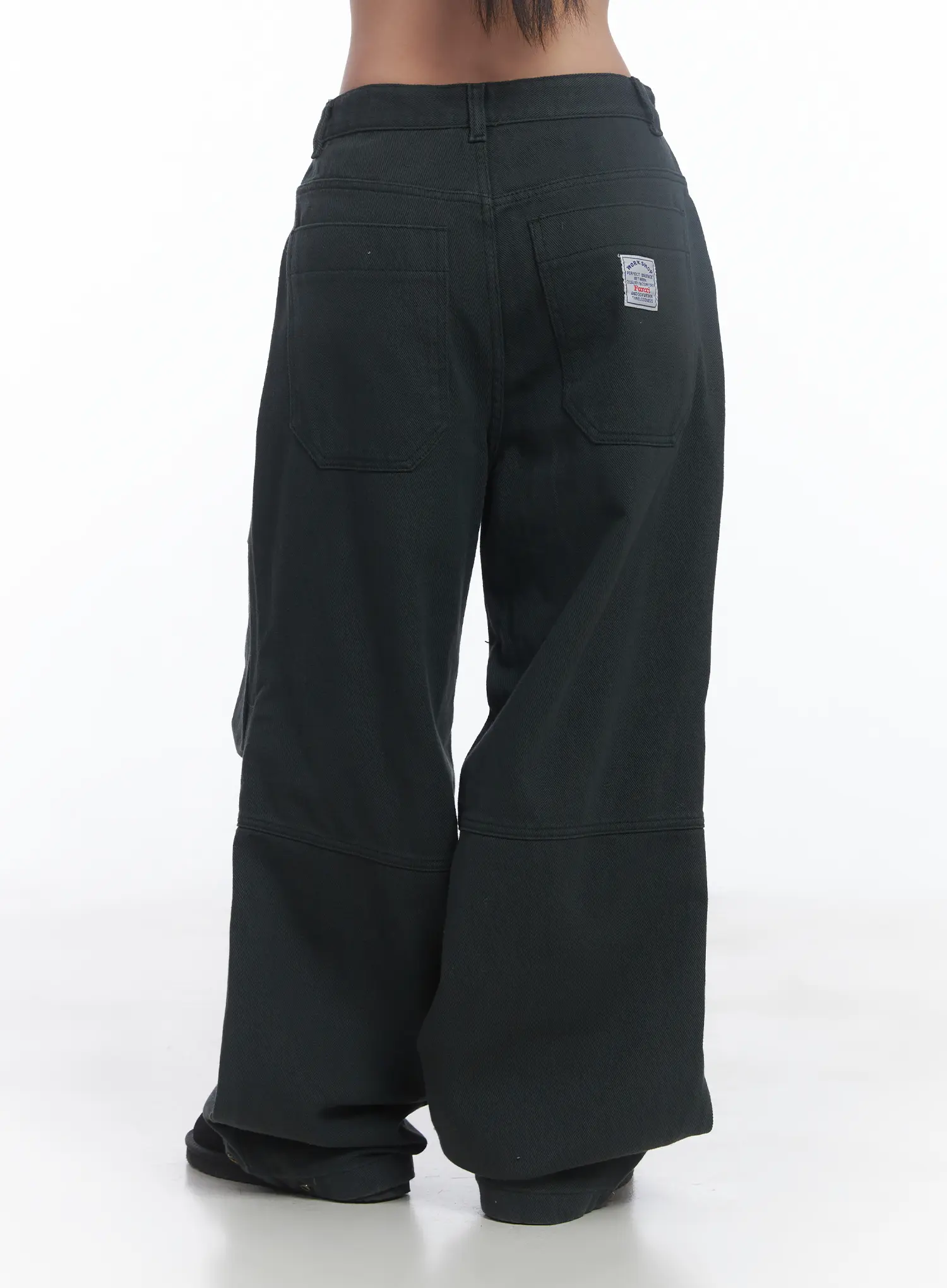 Button Trim Wide-Leg Pants CJ514 - Image 9