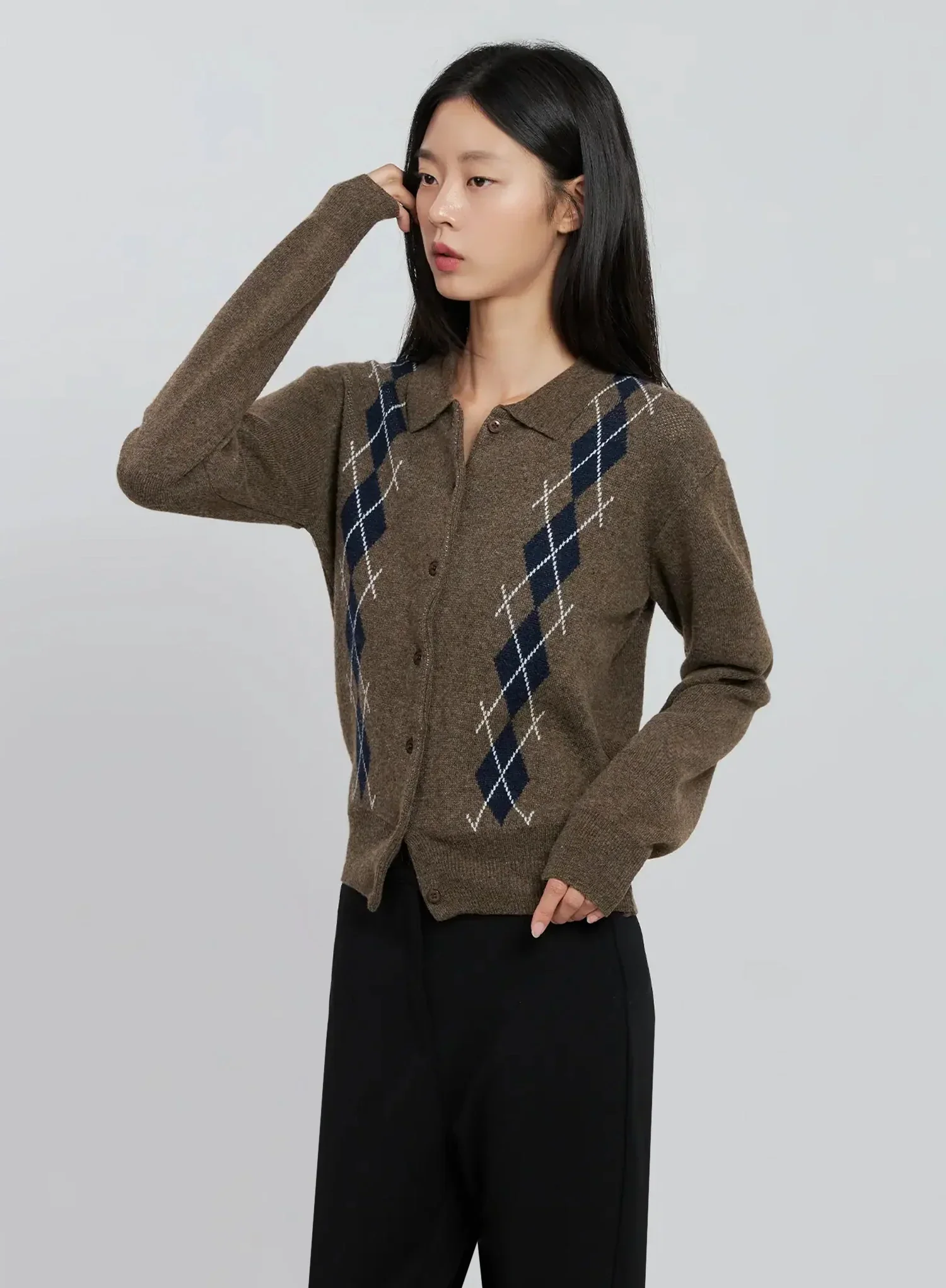 Button-Up Knit Cardigan IN507 - Image 5