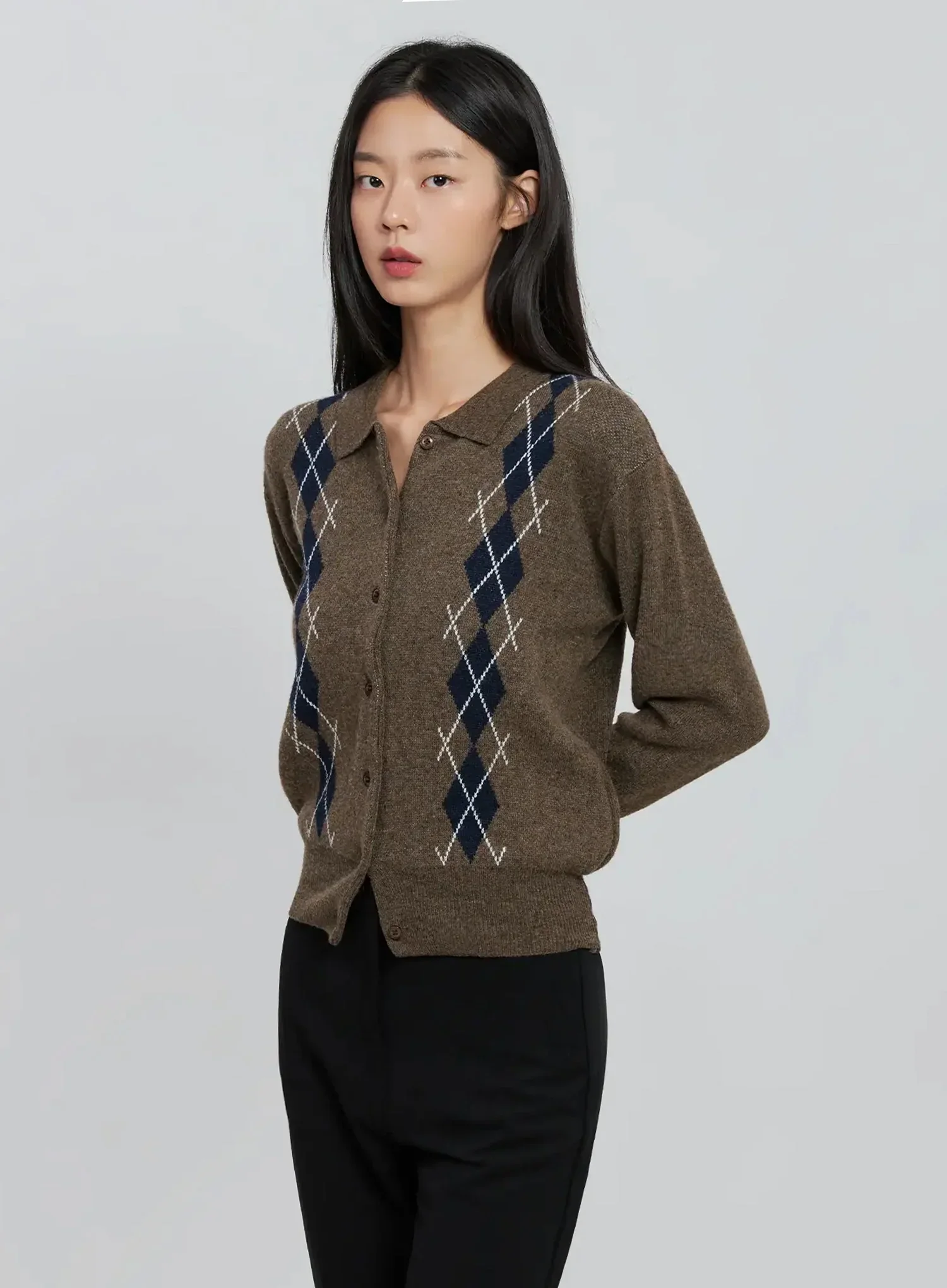 Button-Up Knit Cardigan IN507 - Image 6