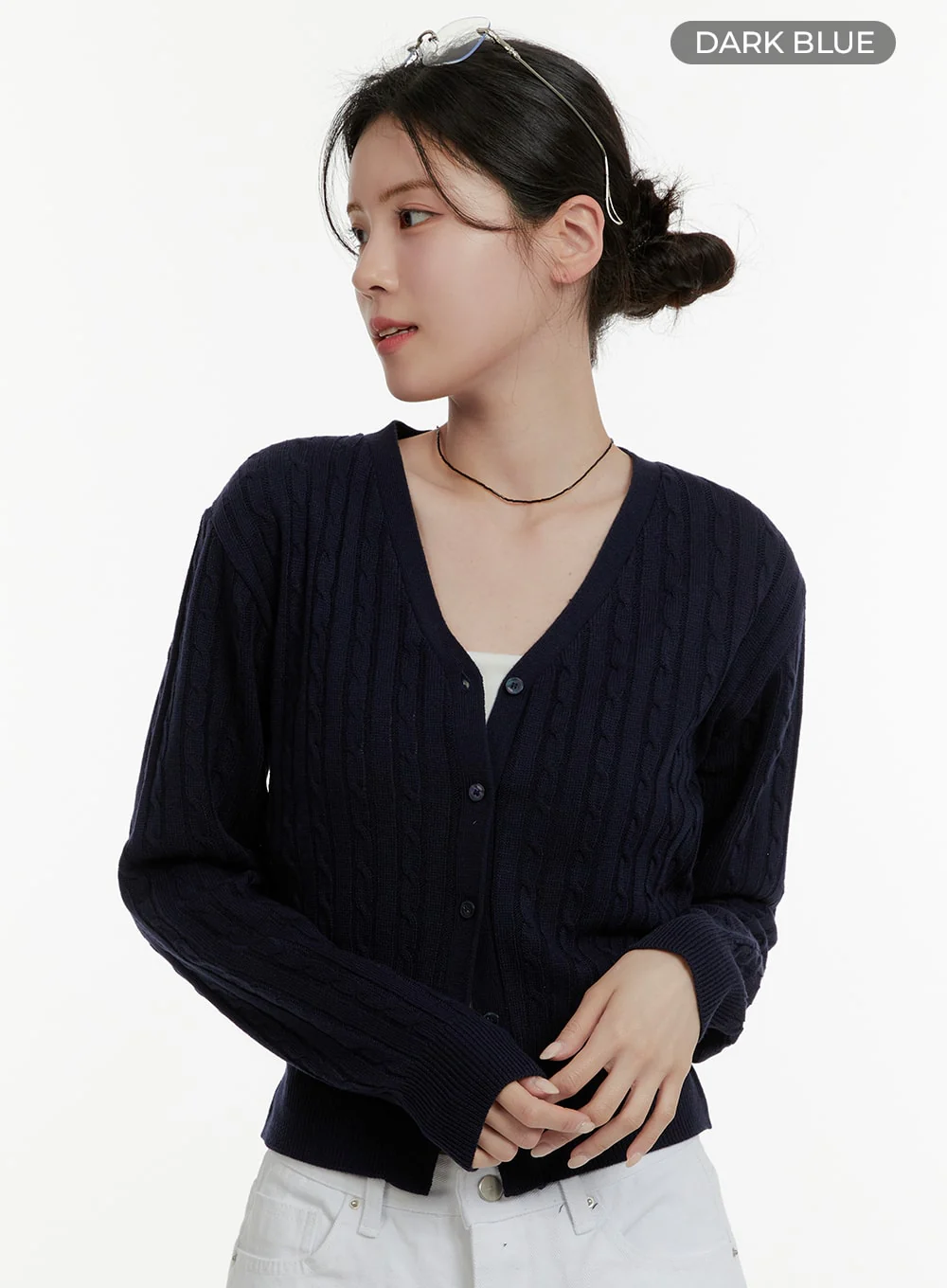 Cable Knit Cardigan OA405 - Image 7