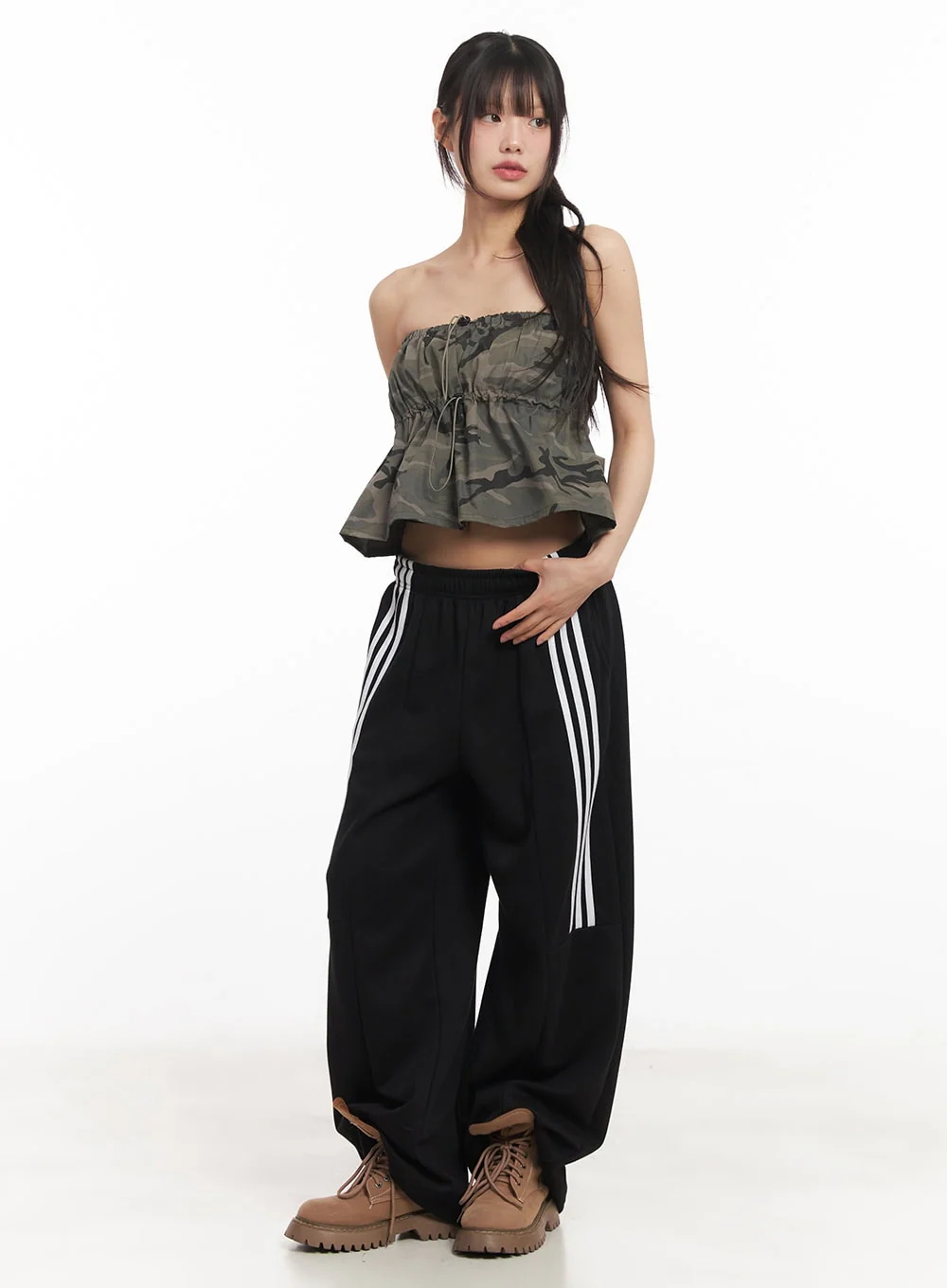 Camo Flare Tube Top CA522