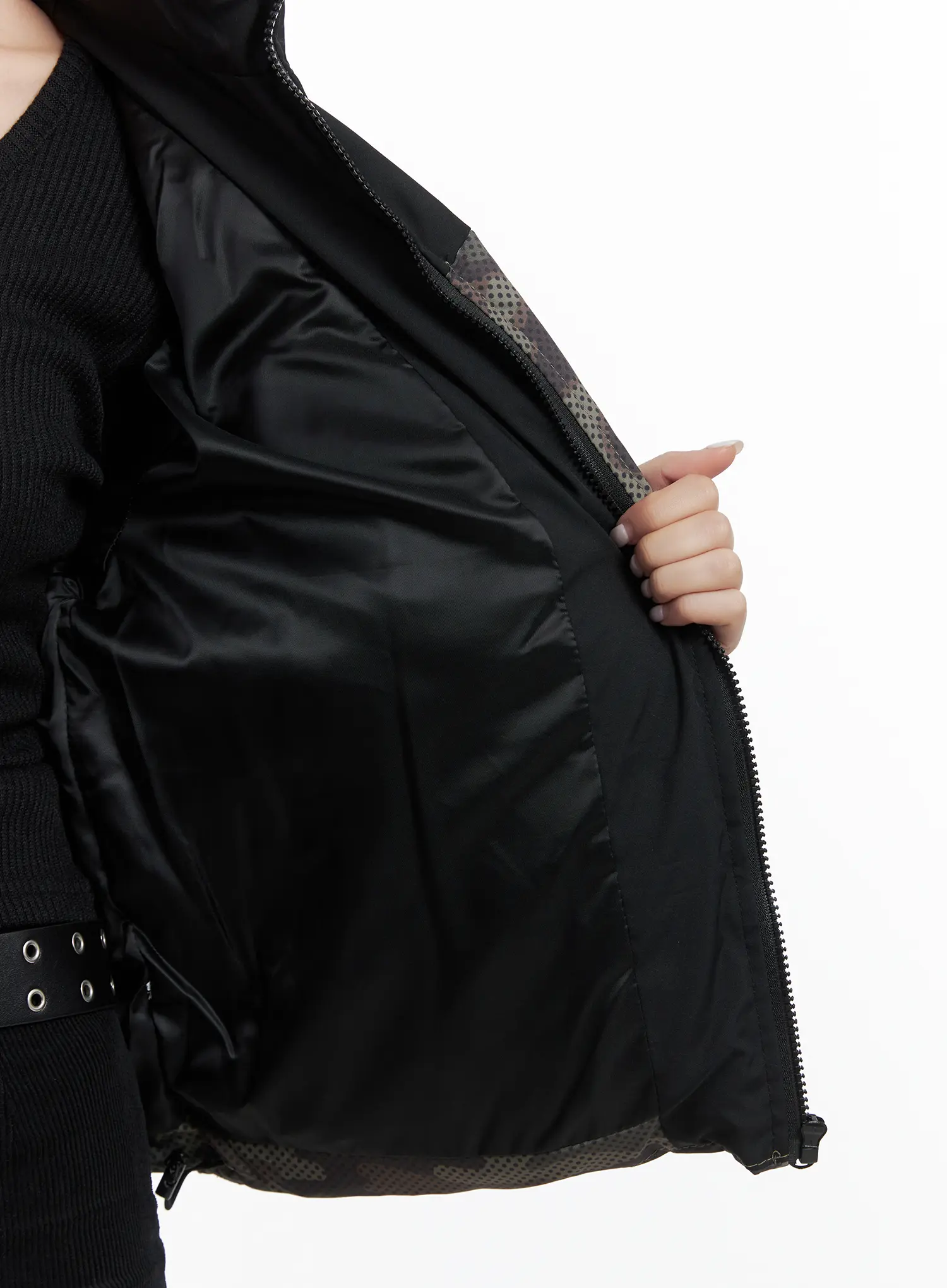 Camo Pattern Puffer Jacket CN528 - Image 10