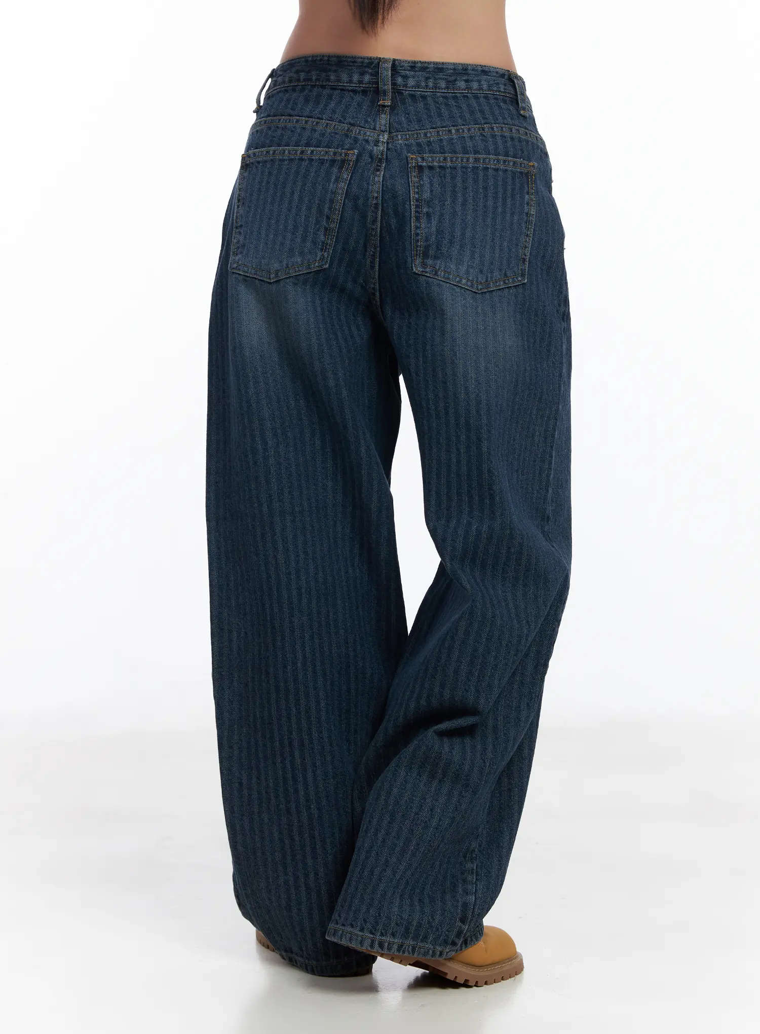 Camryn Striped Baggy Jeans CJ514 - Image 6