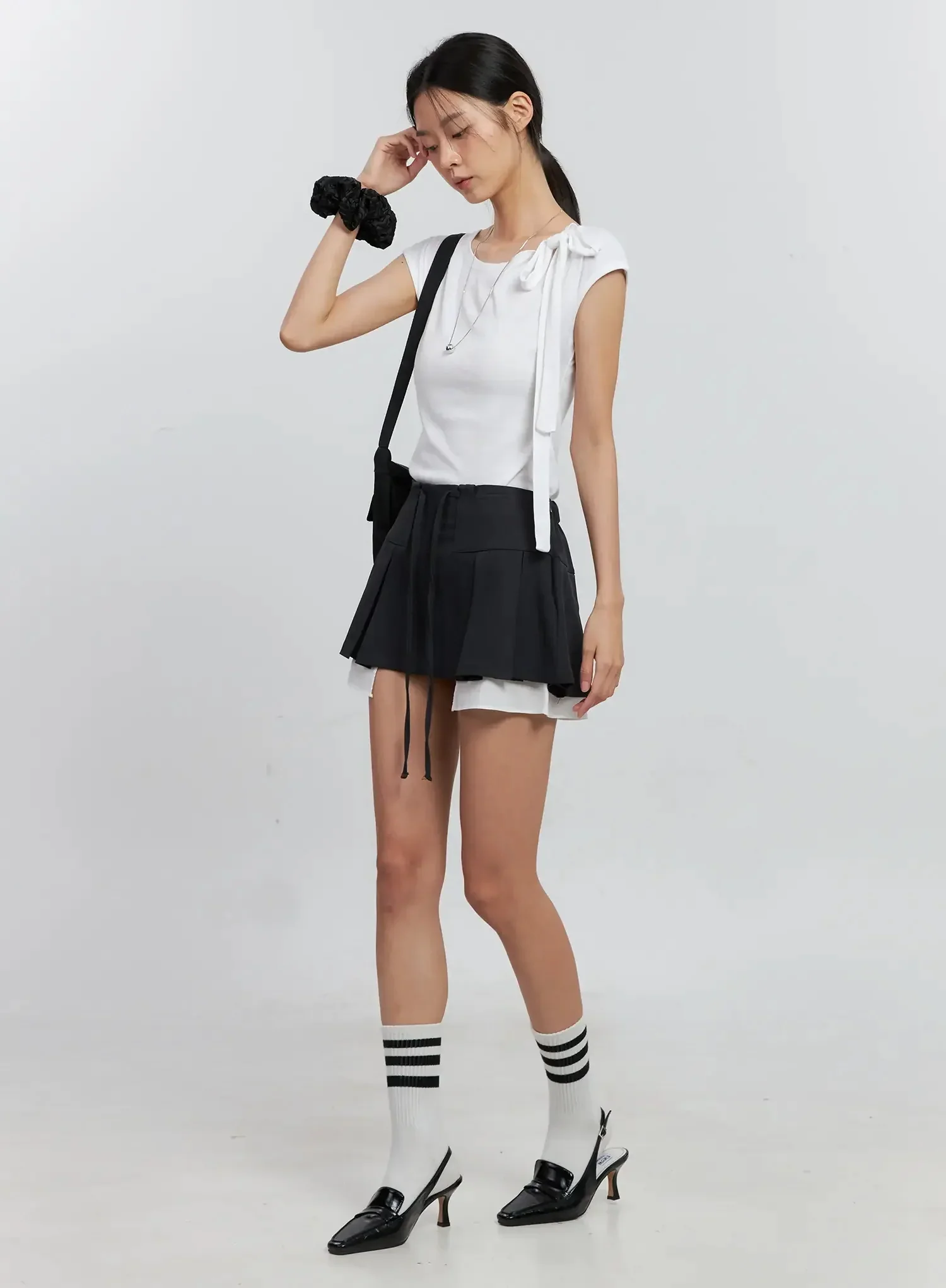 Cap Sleeve Bow Tie Top IS516 - Image 13
