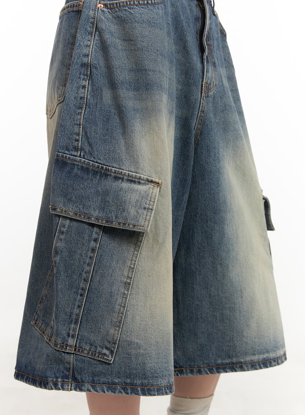 Cargo Bermuda Denim Shorts CF514 - Image 5