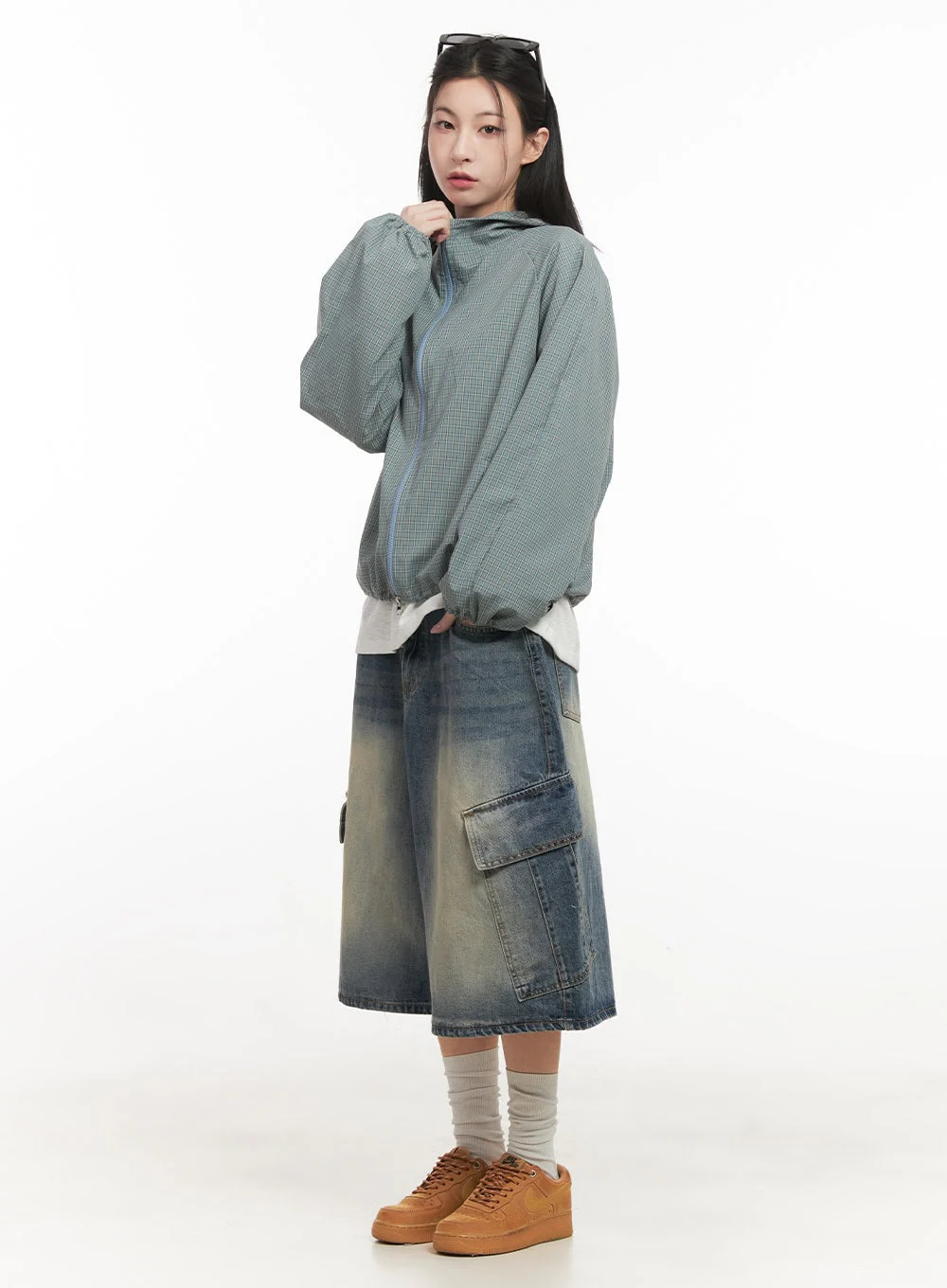 Cargo Bermuda Denim Shorts CF514 - Image 9