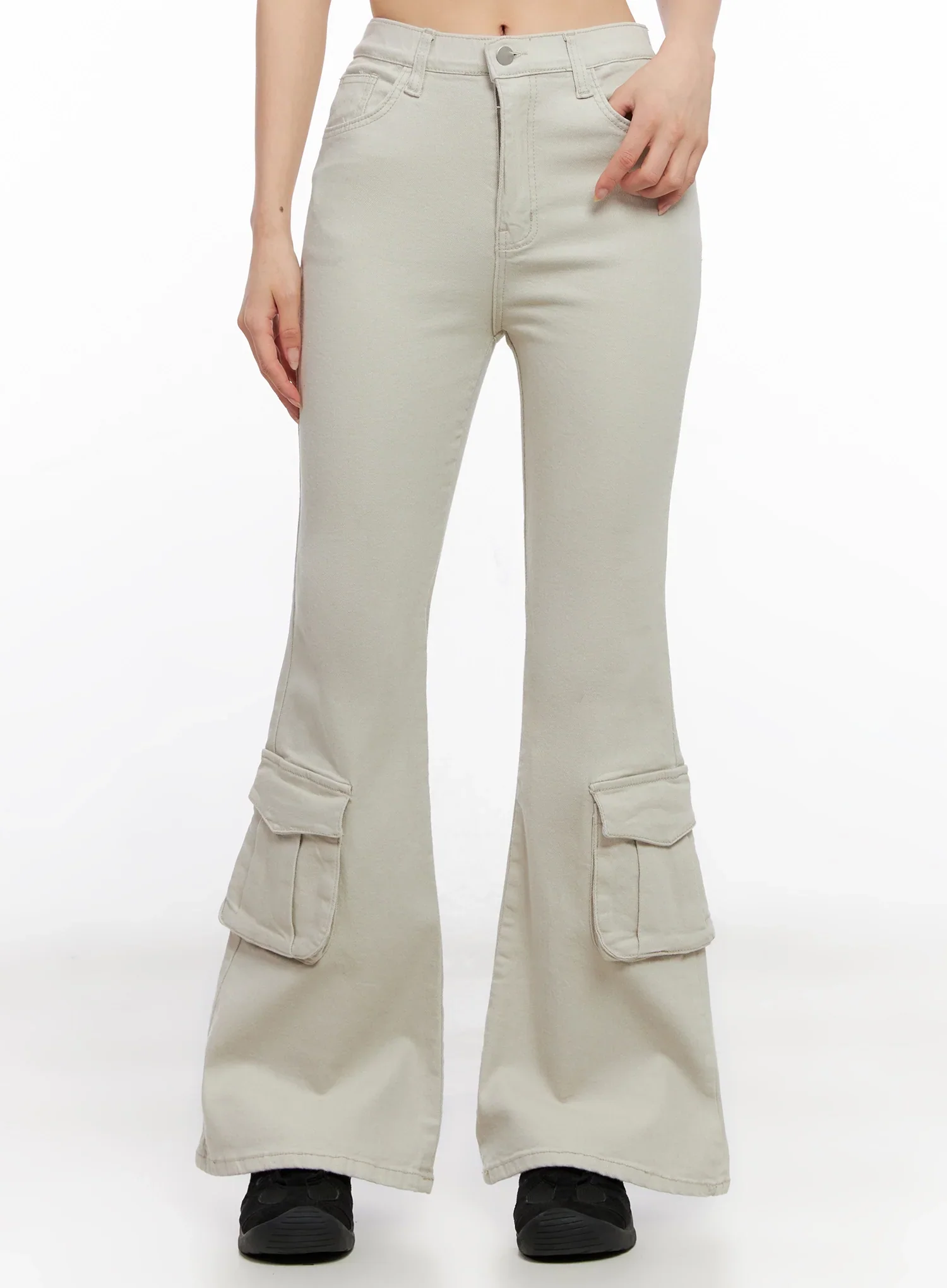 Cargo Flared Pants IG508