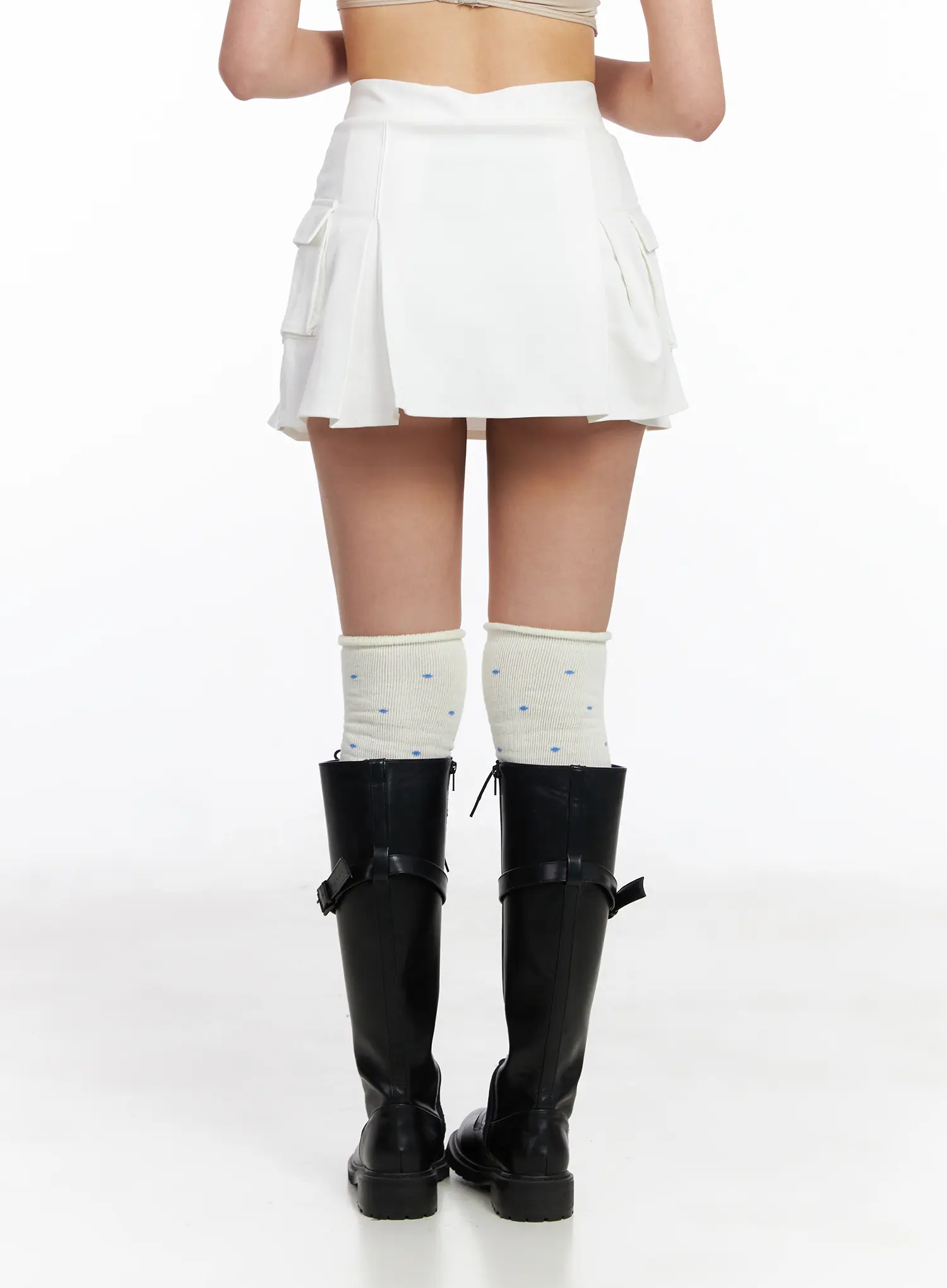 Cargo Pleated Mini Skirt CF506 - Image 6