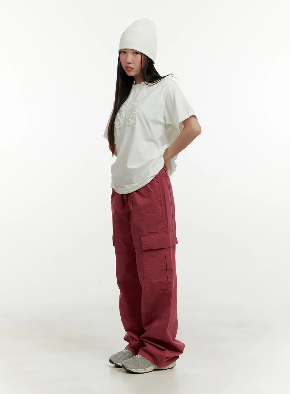Cargo Wide Leg Pants CY408 - Image 6