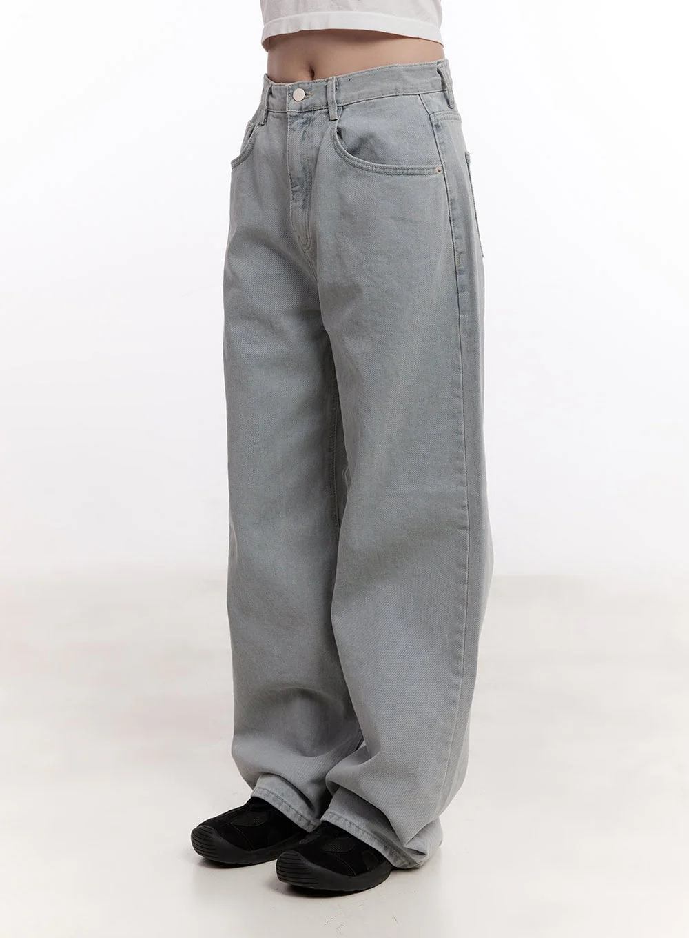 Casey Washed Baggy Wide-Leg Jeans CM526 - Image 8