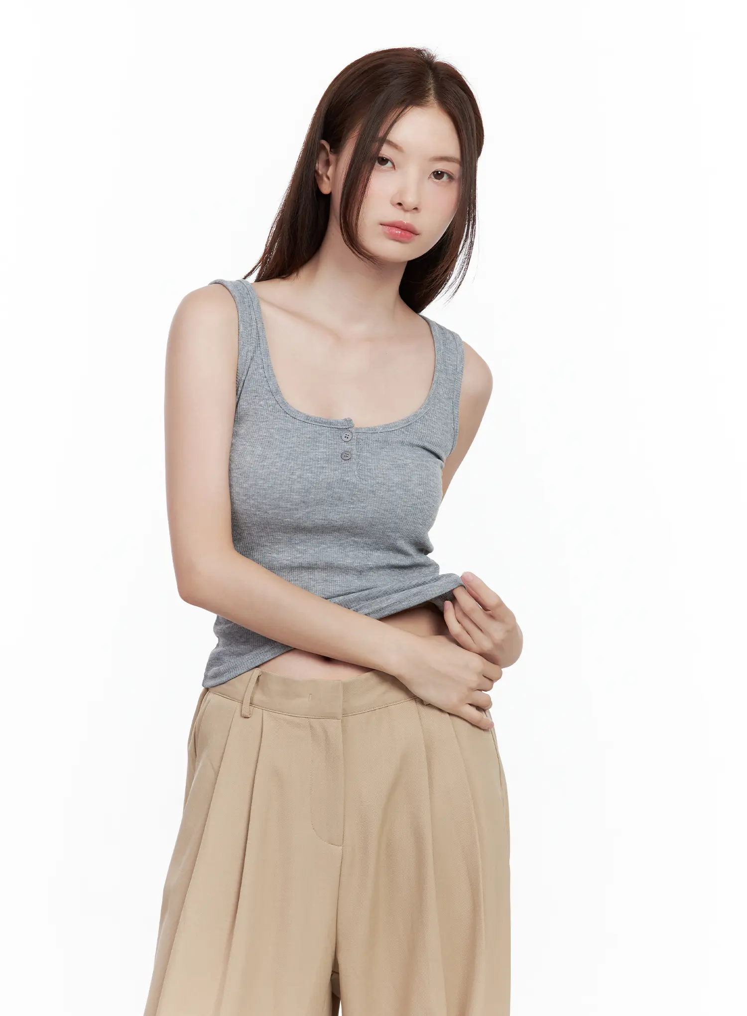 Casual Button Tank CL502 - Image 13