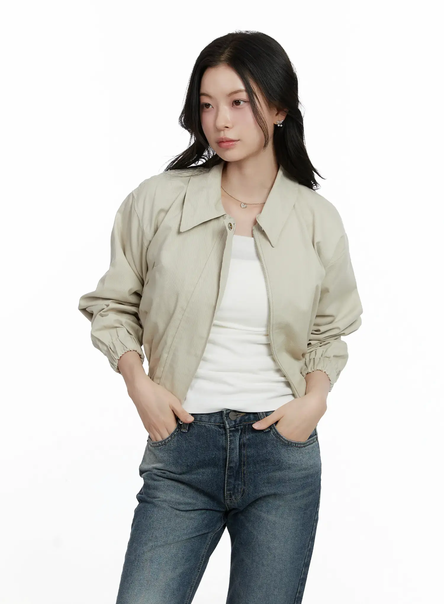 Casual Cropped Utility Jacket F502 - Image 2