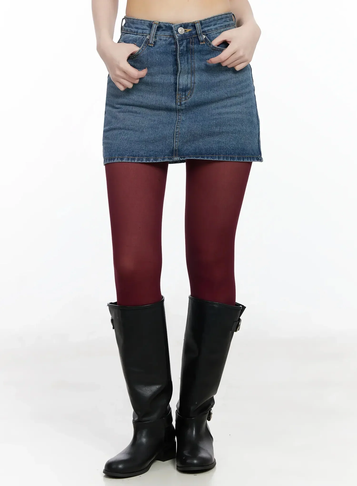 Casual Denim Mini Skirt IJ528 - Image 6