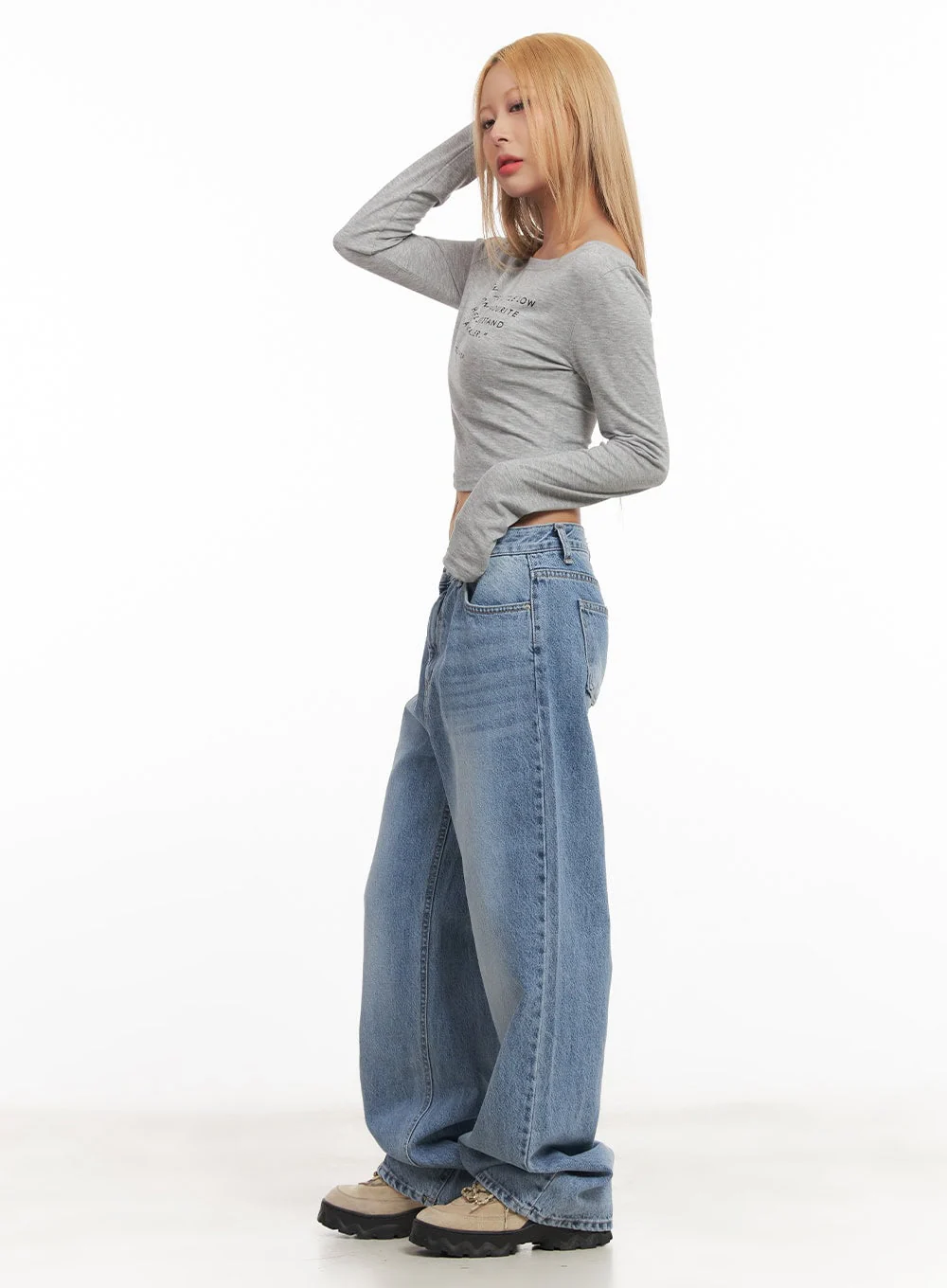 Casual Long-Sleeve Crop Top CM506 - Image 5