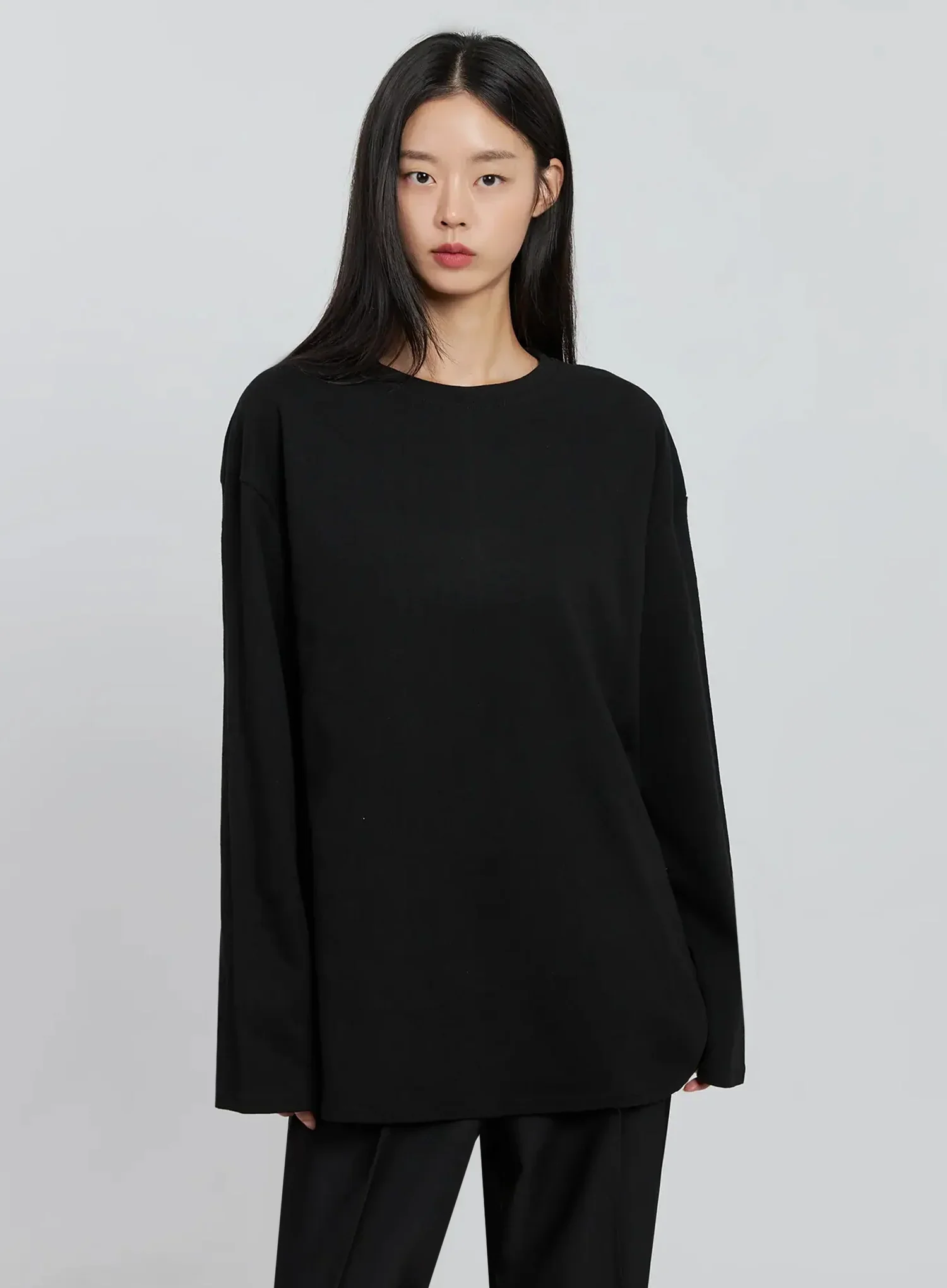 Casual Long Sleeve Oversized Tee IN507 - Image 2