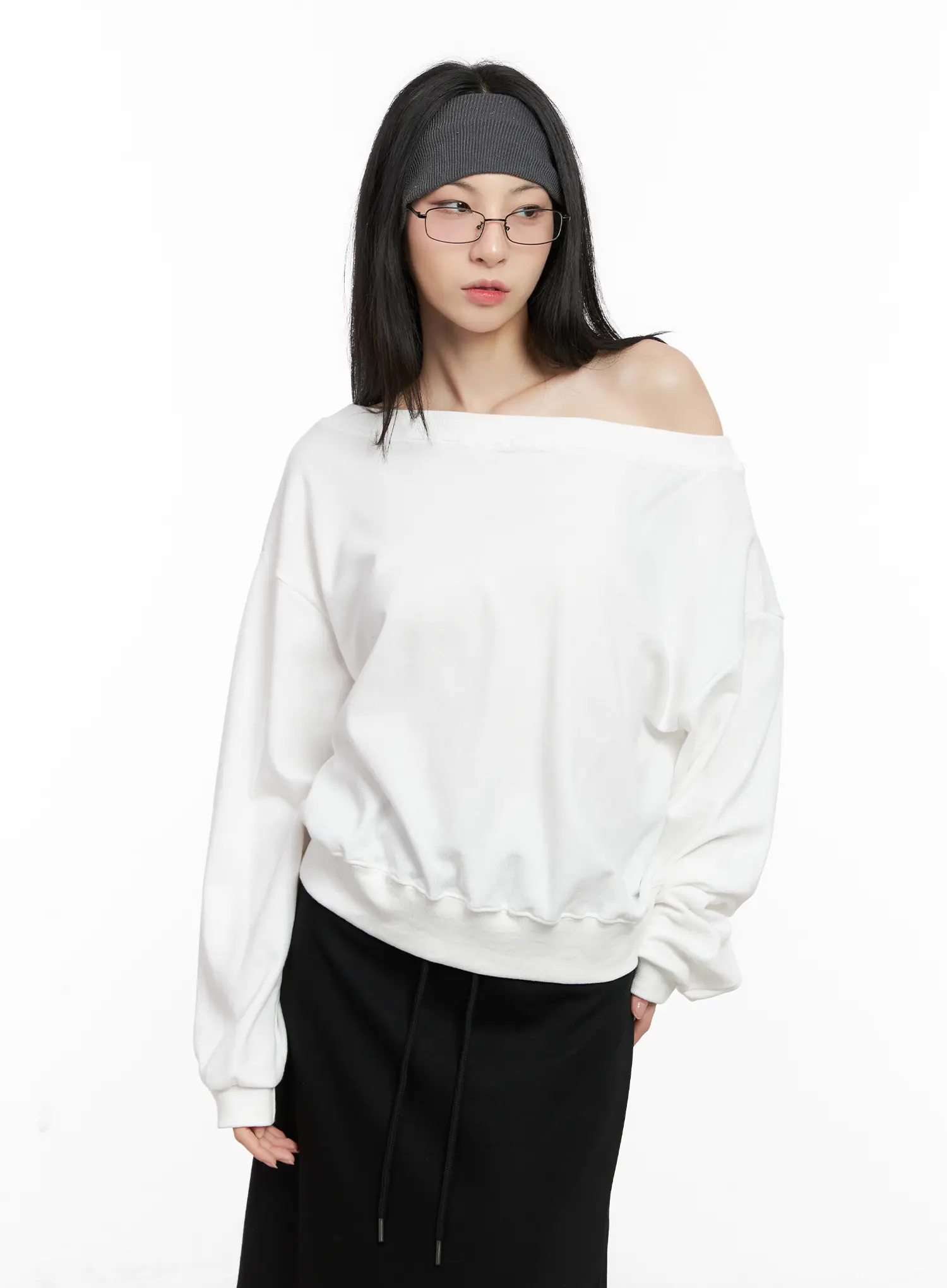 Casual Off-Shoulder Sweatshirt CG522 - Image 8
