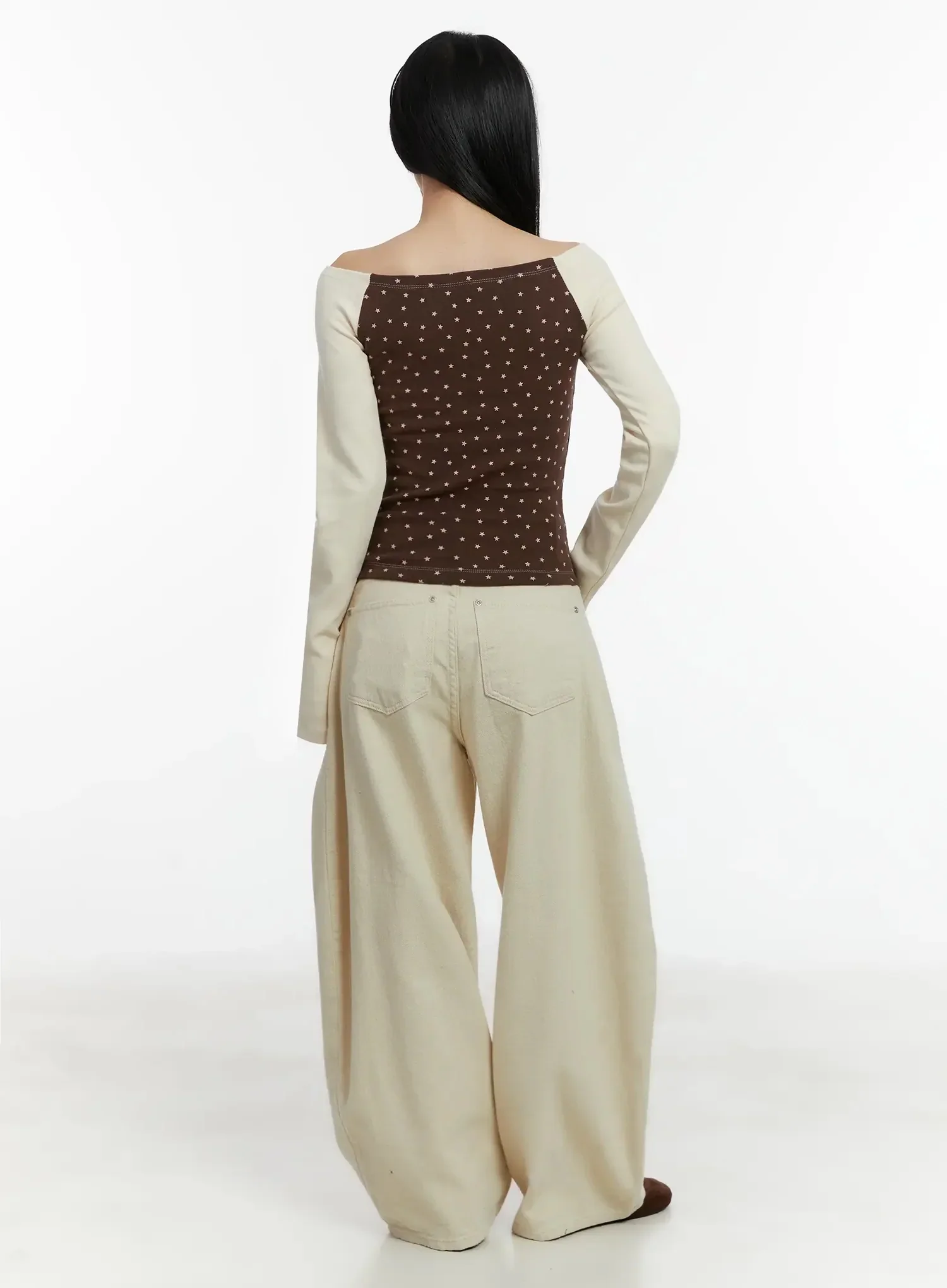 Casual Patterned Off-Shoulder Top ID526 - Image 11