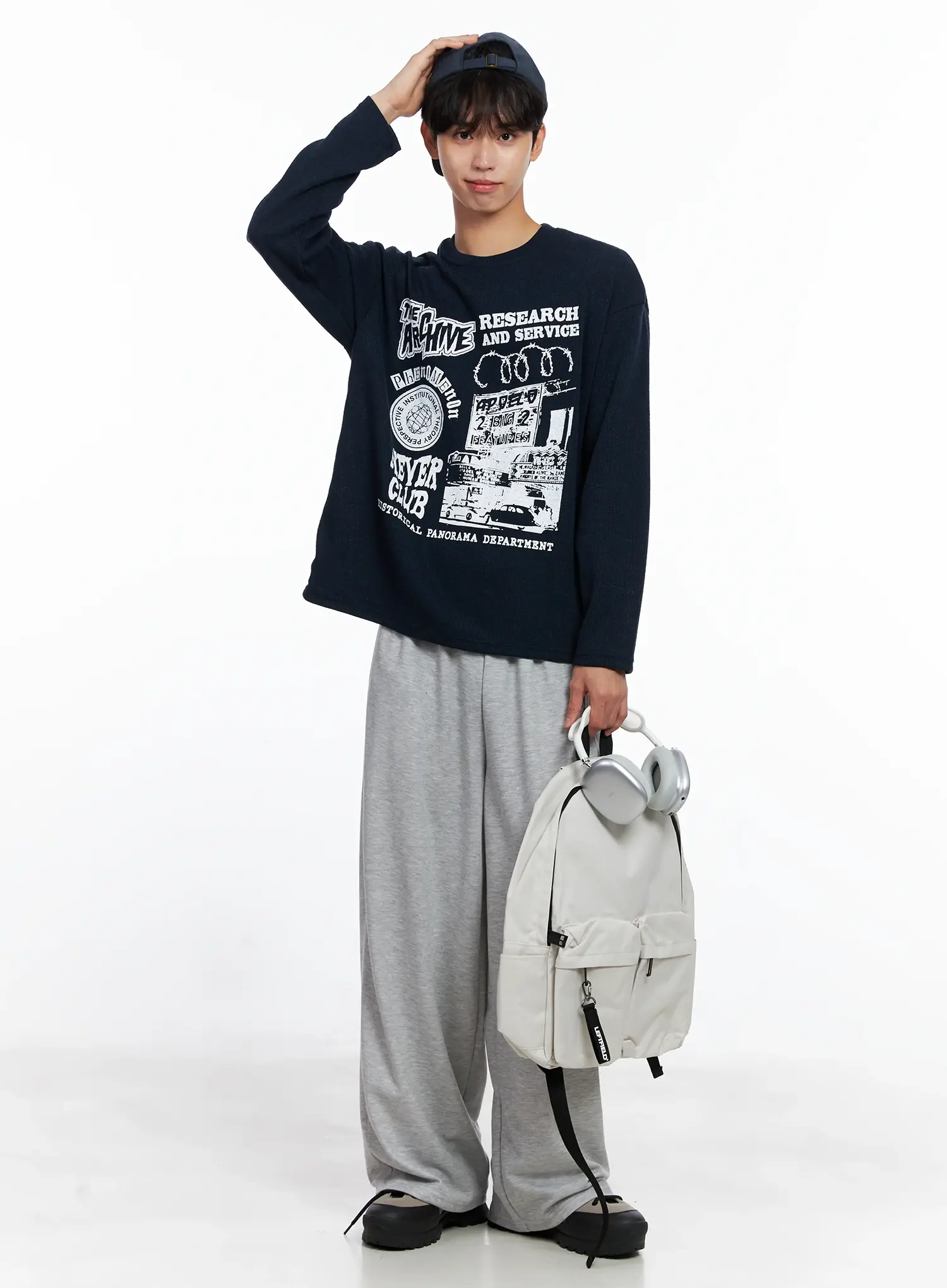 Casual Two Pocket Backpack IS519 - Image 7