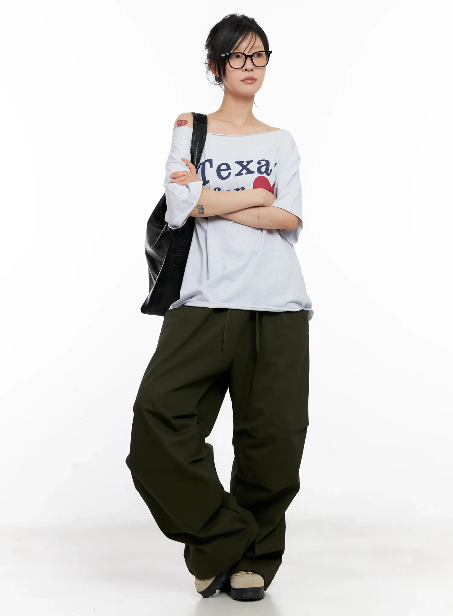 Casual Wide-Leg Pintuck Cotton Pants CL525 - Image 10