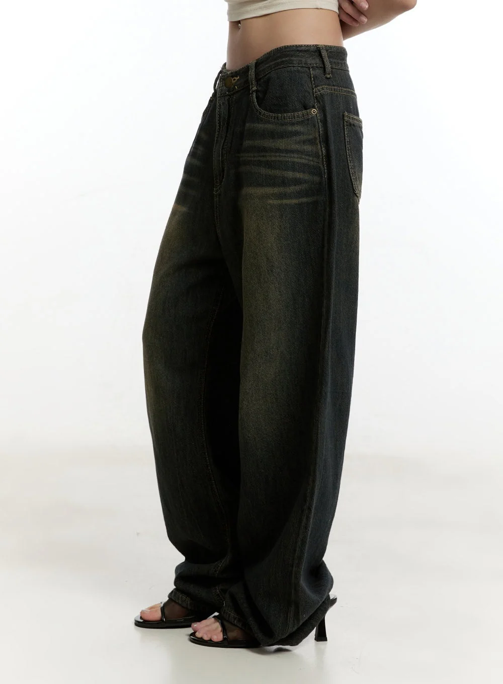 Caty Washed Wide-Leg Jeans CY506 - Image 4