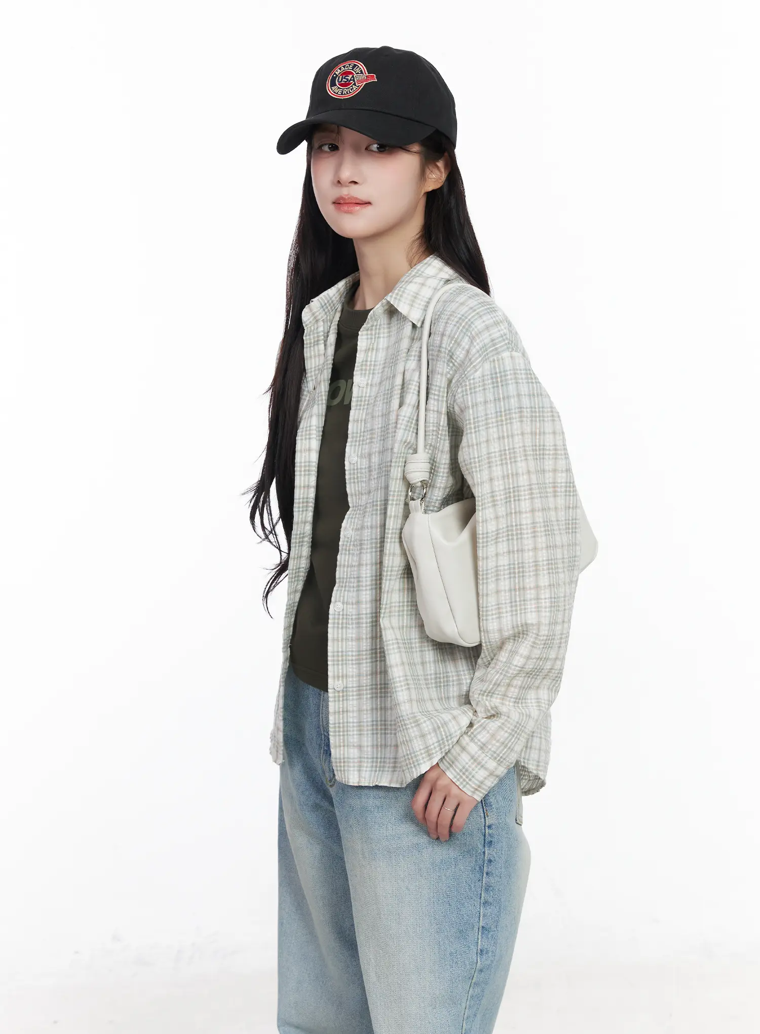 Checkered Long Sleeve Shirt CM527 - Image 8