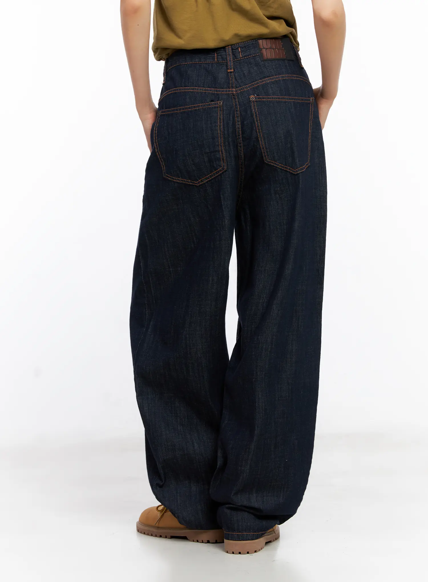 Cherry No-Fade Wide-Leg Denim Jeans CL529 - Image 6
