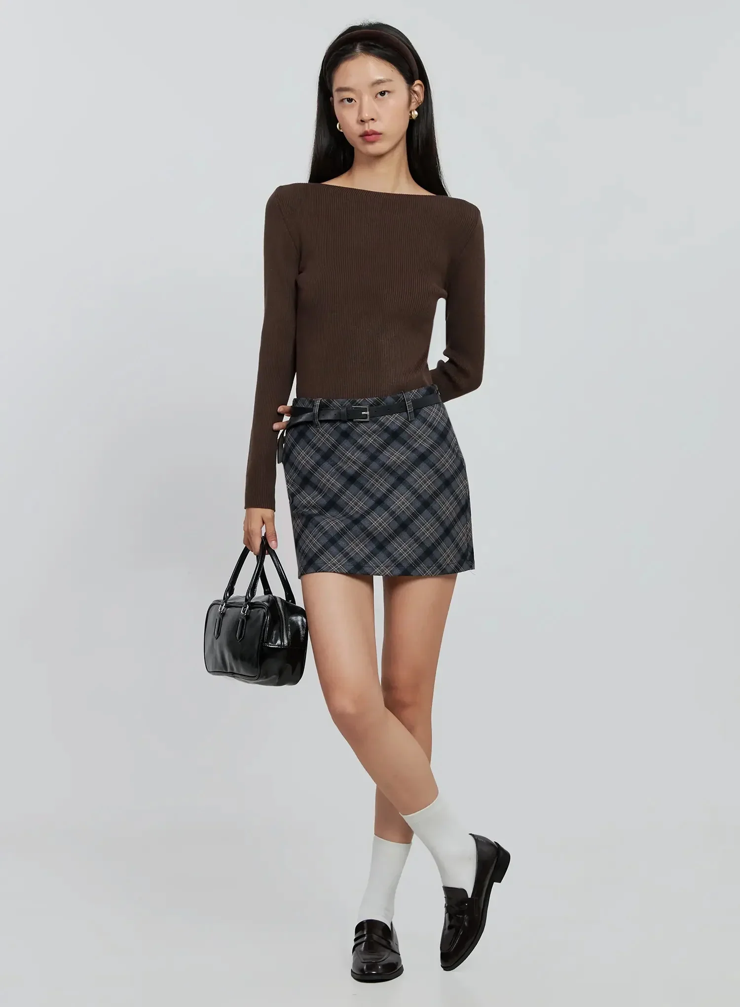 Chic Boat Neck Sweater IN507
