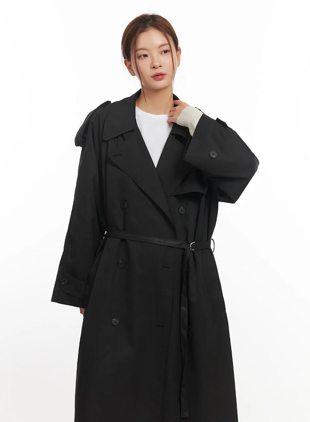 Chic Buckle Trench Coat IM513 - Image 7