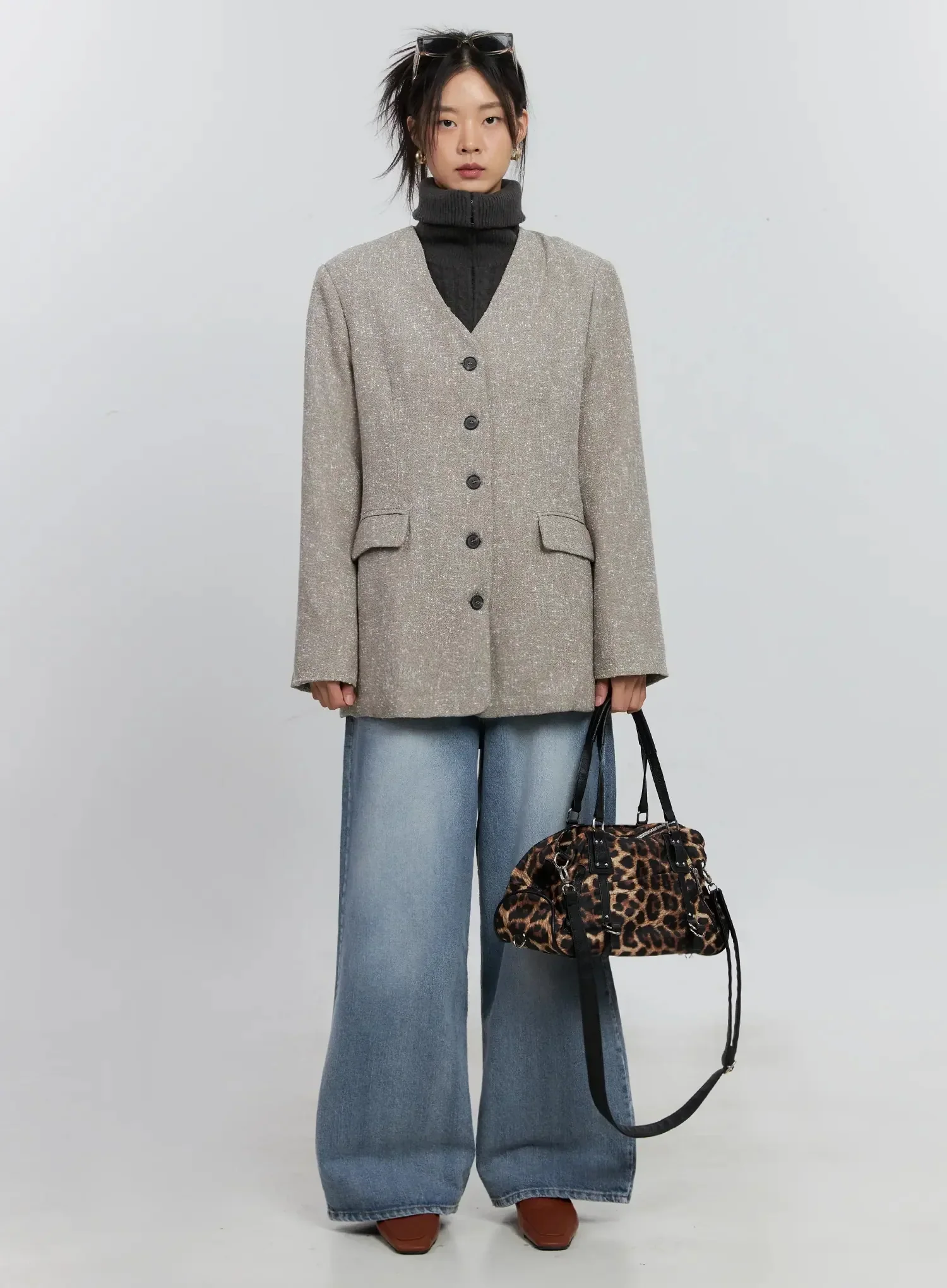 Chic Button-Up Jacket IS515 - Image 13