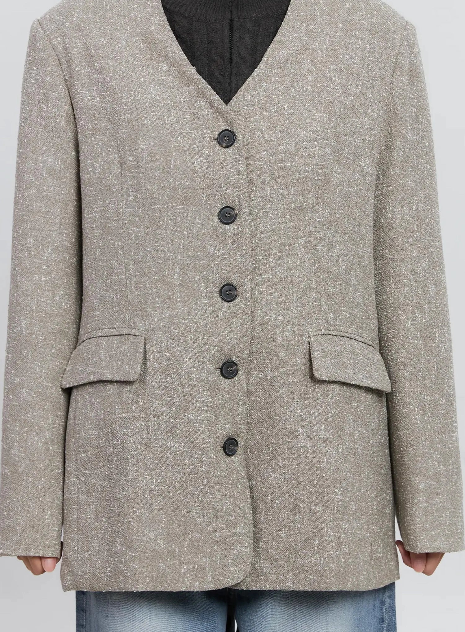 Chic Button-Up Jacket IS515 - Image 3