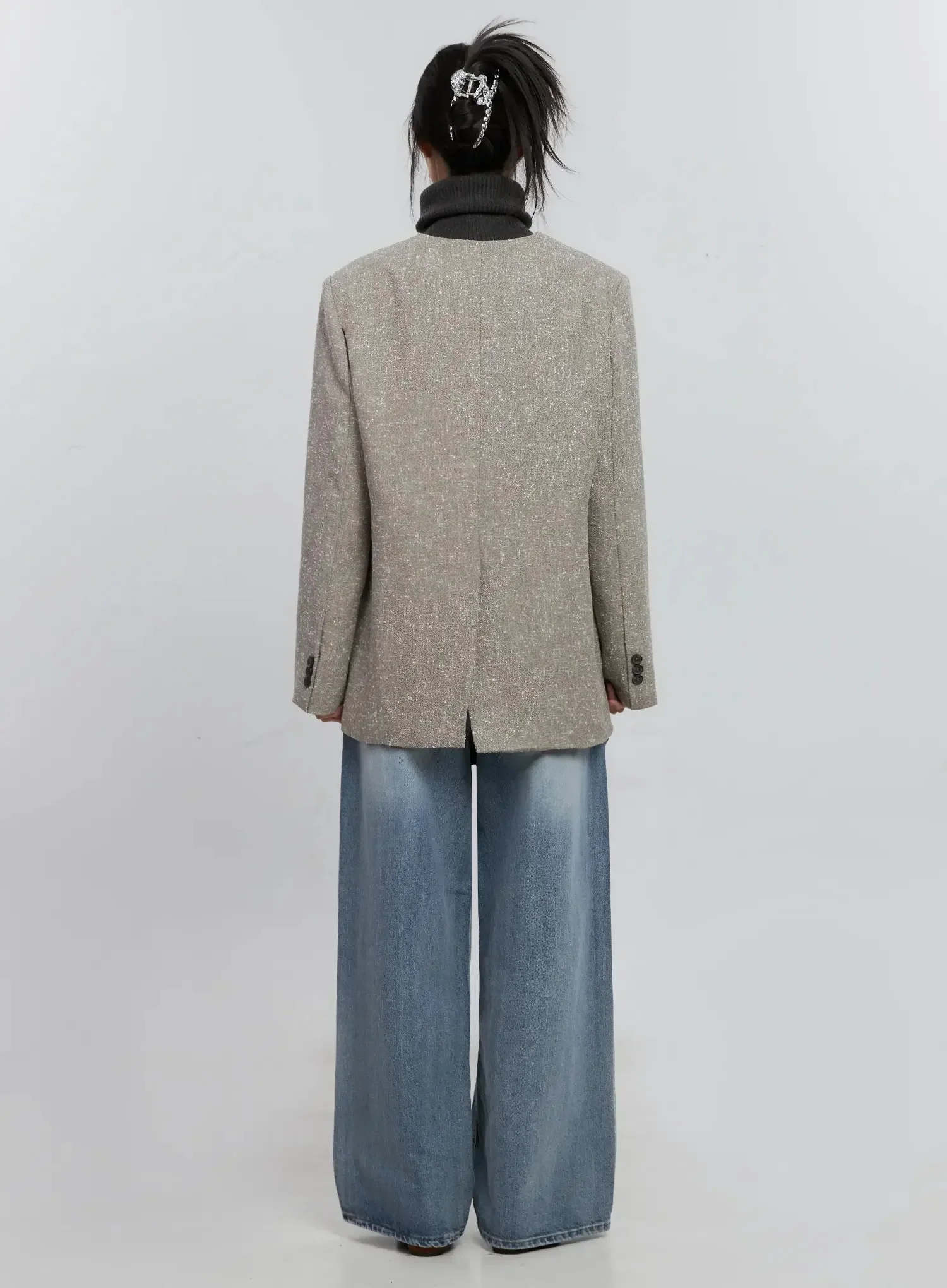 Chic Button-Up Jacket IS515 - Image 7