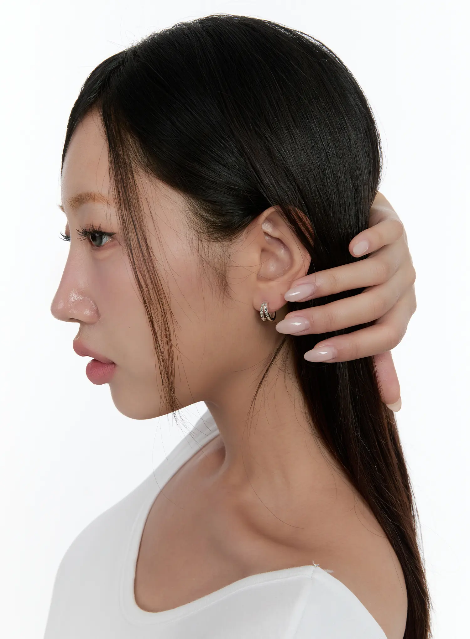 Chic Double Hoop Earrings CS518 - Image 3