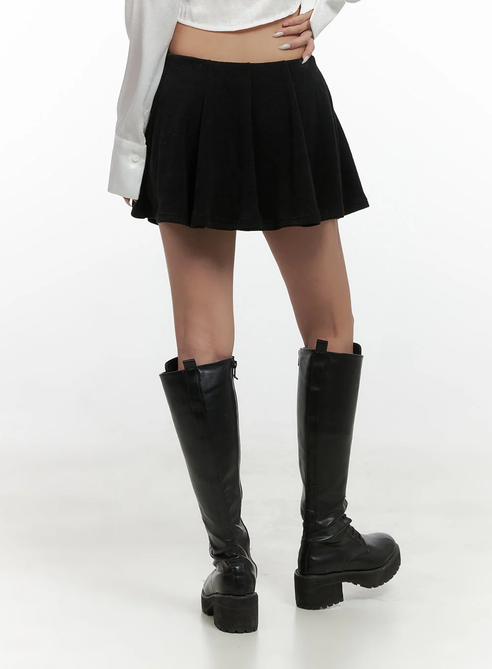 Chic Flared Polyester Mini Skirt CS425 - Image 5
