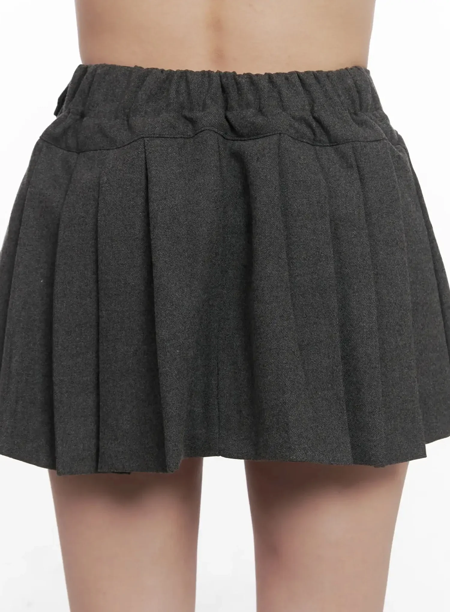 Chic Gray Pleated Mini Skirt IN514 - Image 12