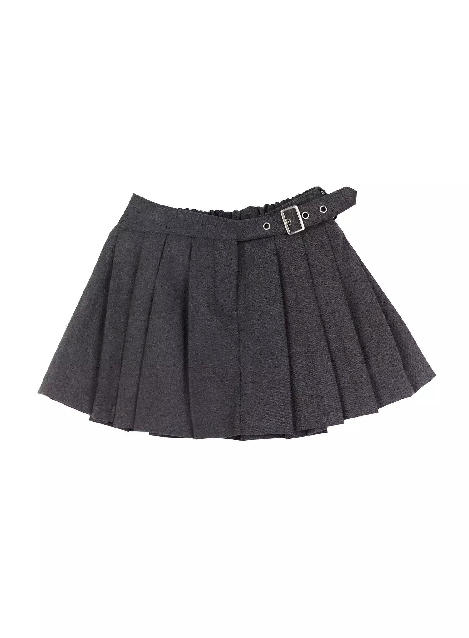 Chic Gray Pleated Mini Skirt IN514 - Image 14