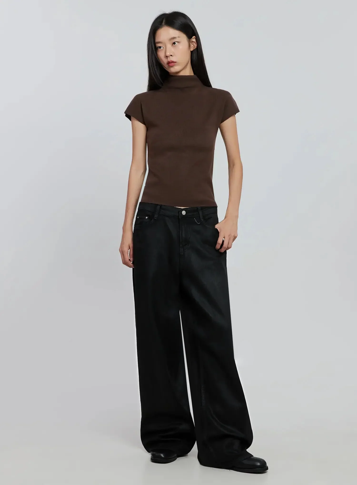 Chic High Neck Knit Top IO530 - Image 11