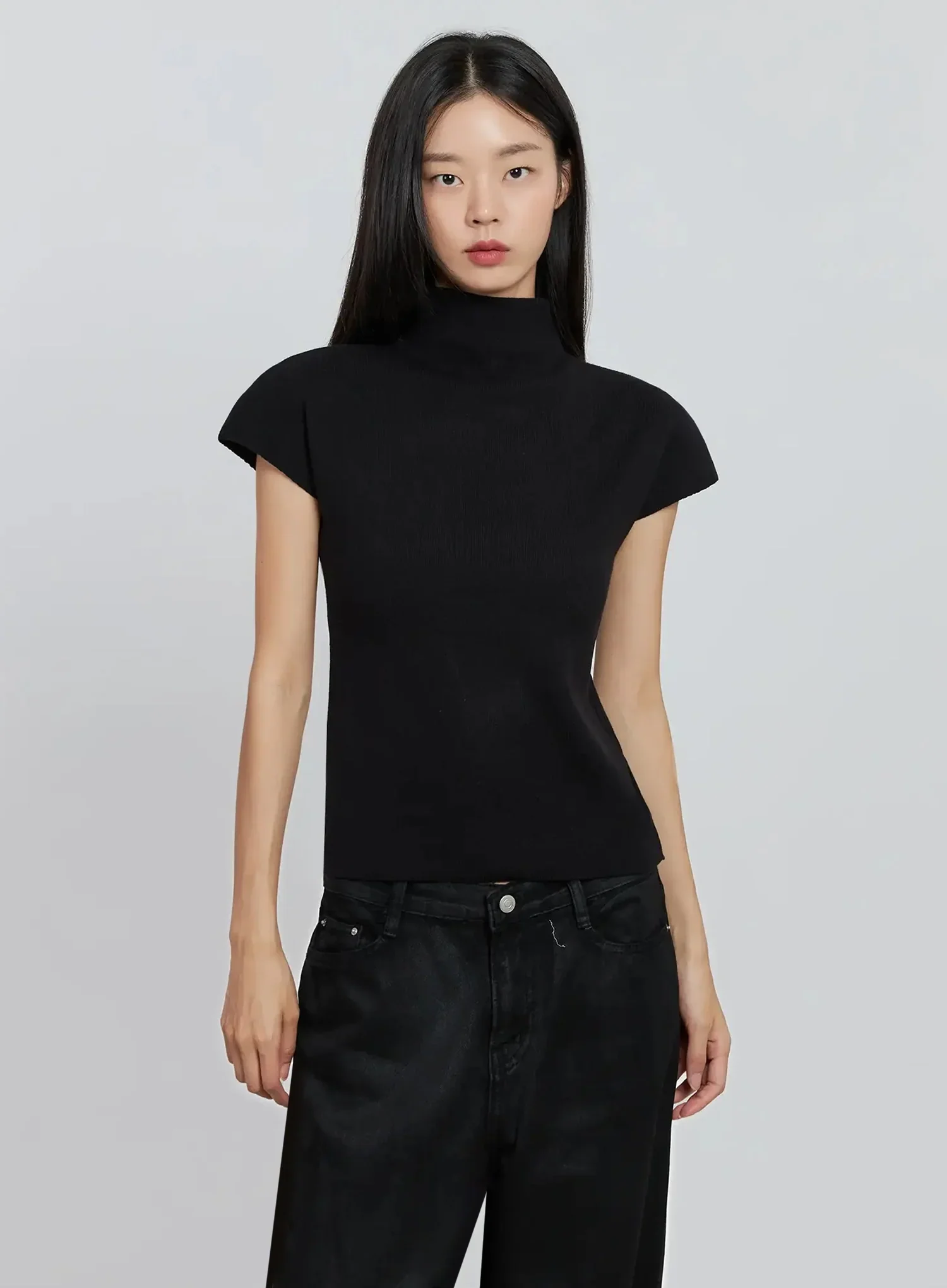 Chic High Neck Knit Top IO530 - Image 17