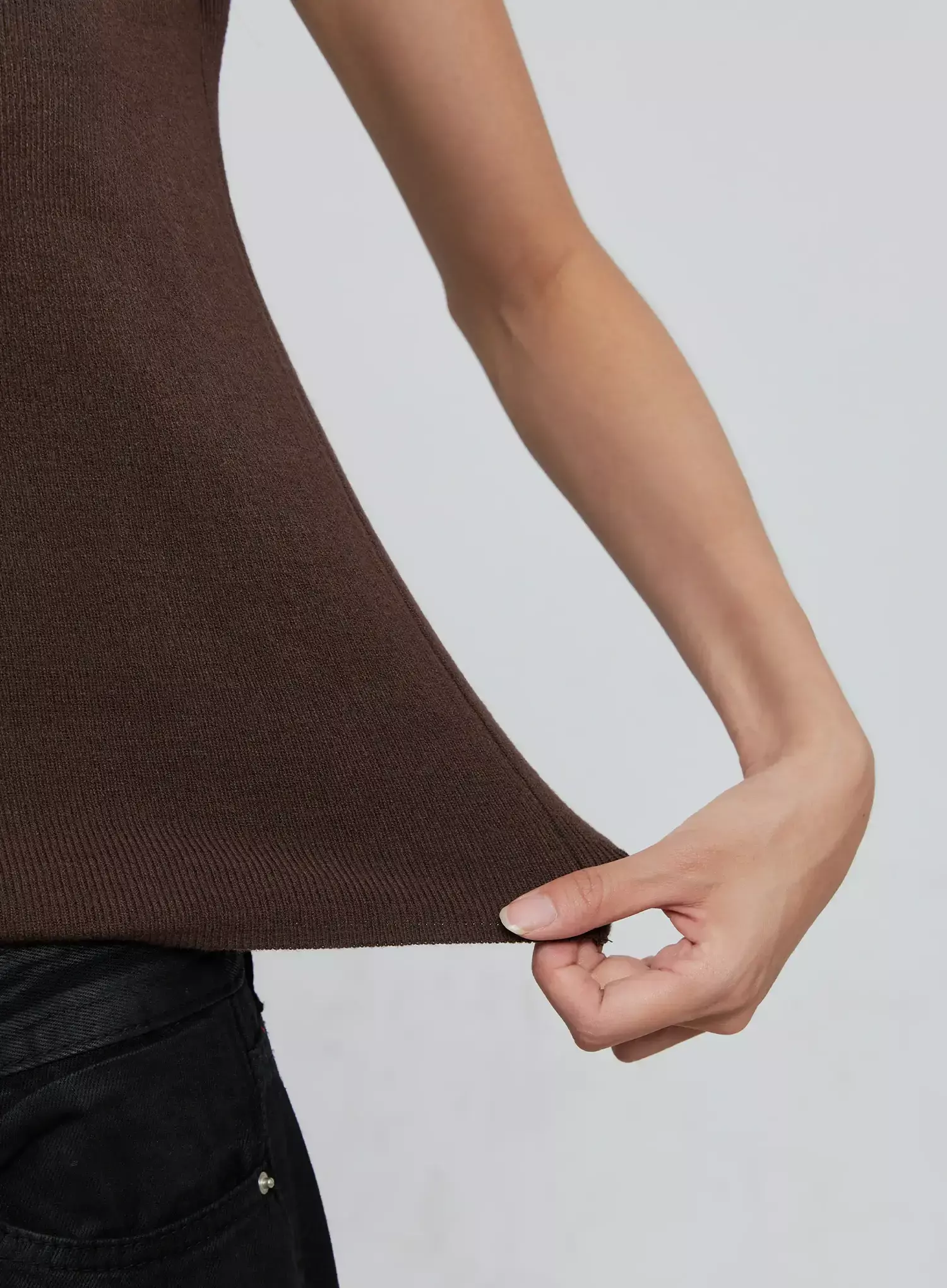 Chic High Neck Knit Top IO530 - Image 8