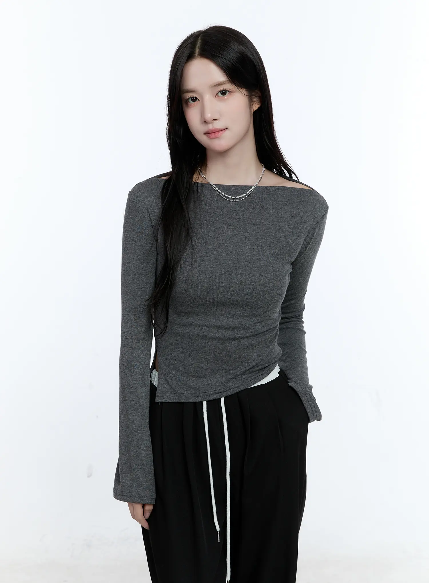 Chic Off-Shoulder Long-Sleeve Top CG512 - Image 11