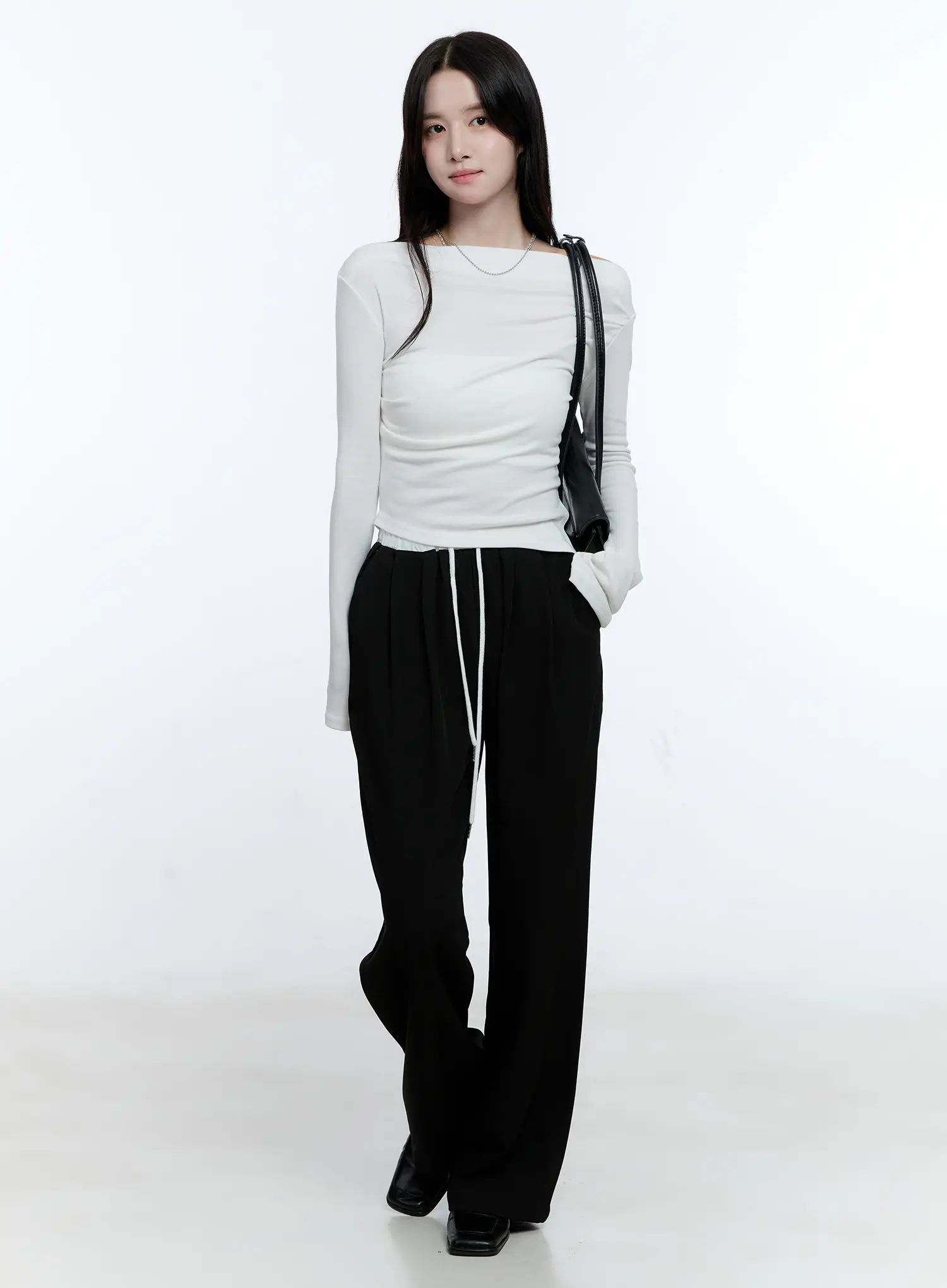 Chic Off-Shoulder Long-Sleeve Top CG512 - Image 7